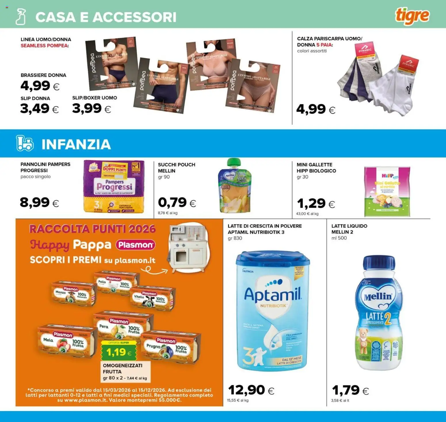 Volantino Tigre del 21/08/2026 | Pagina: 21 | Prodotti: Frutta, Latte, Pera, Pampers