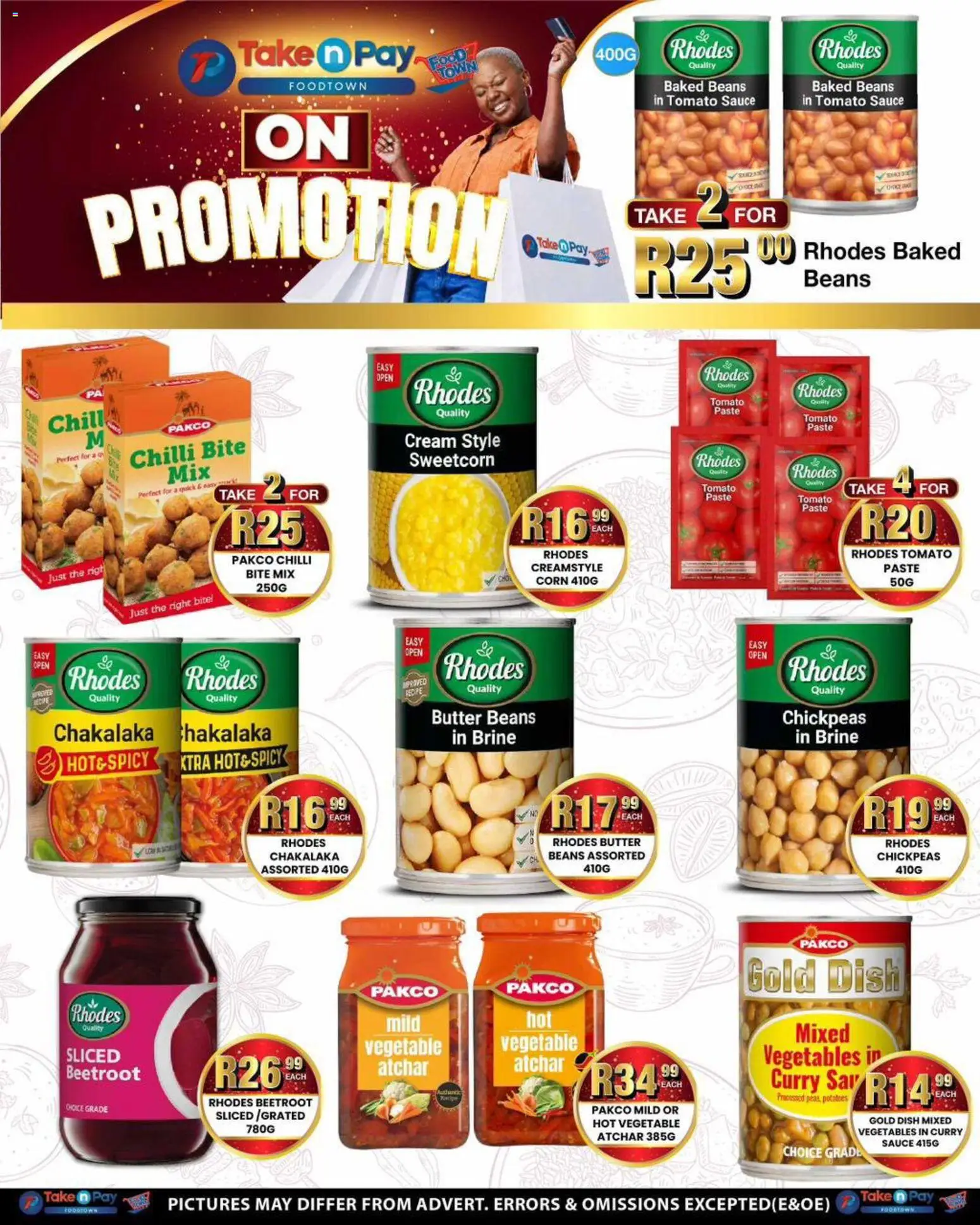 New Take n Pay catalogue – valid from 01.06.2026 | Page: 17 | Products: Corn, Baked beans, Atchar, Tomato sauce