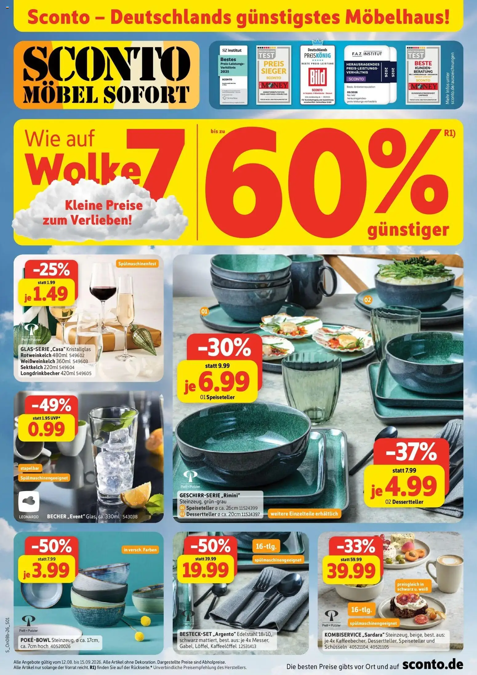 Sconto - SCONTO: Prospekt – gültig ab 12.08.2026 | Seite: 1