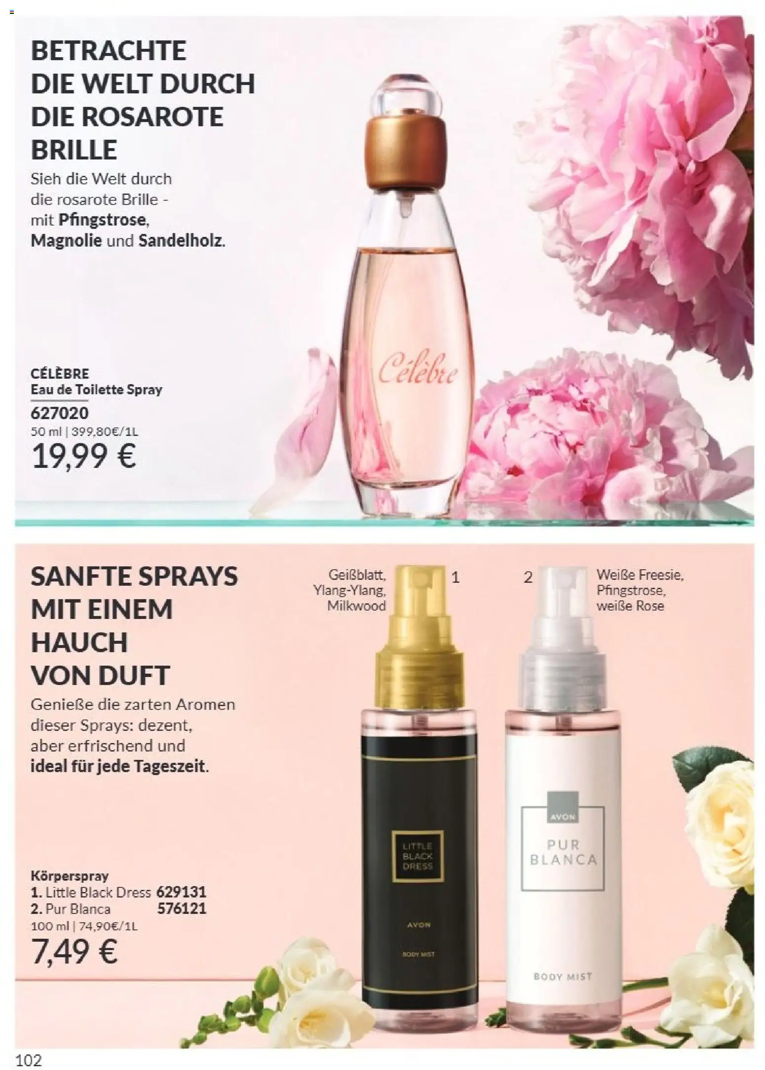 AVON Katalog September 2026 – gültig ab 01.09.2026 | Seite: 98 | Produkte: Duft, Eau de Toilette, Brille, Körperspray