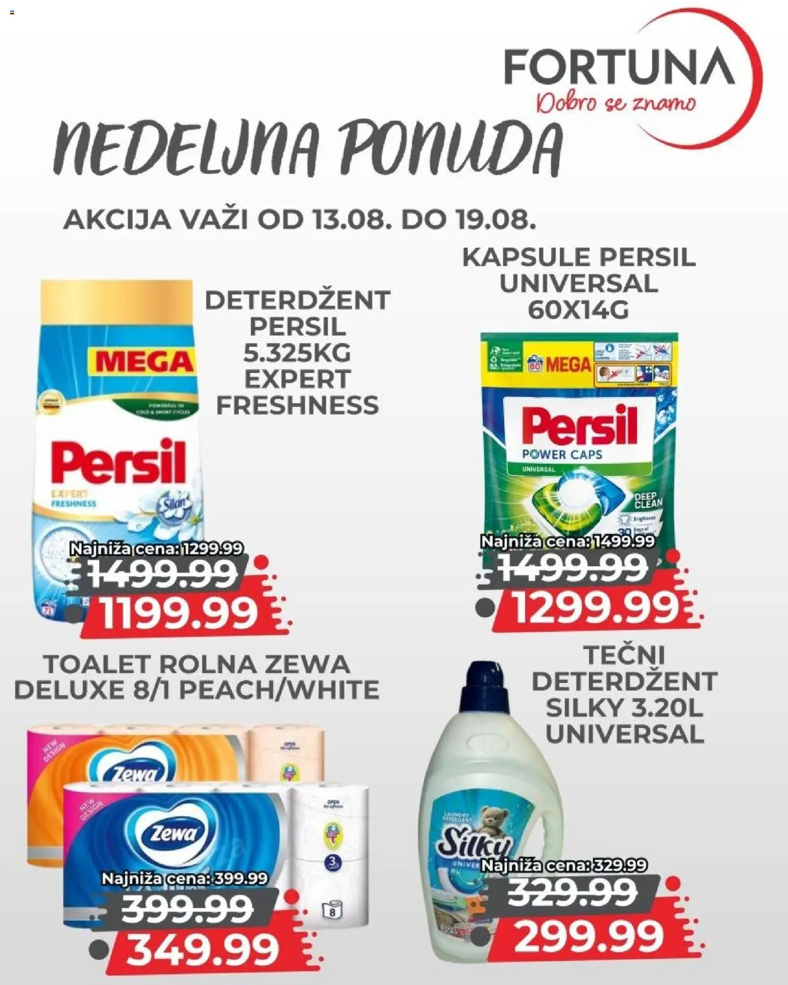 Fortuna Market katalog - važi od 13.08.2026 | Strana: 11 | Proizvode: Deterdžent, Kapsule, Persil