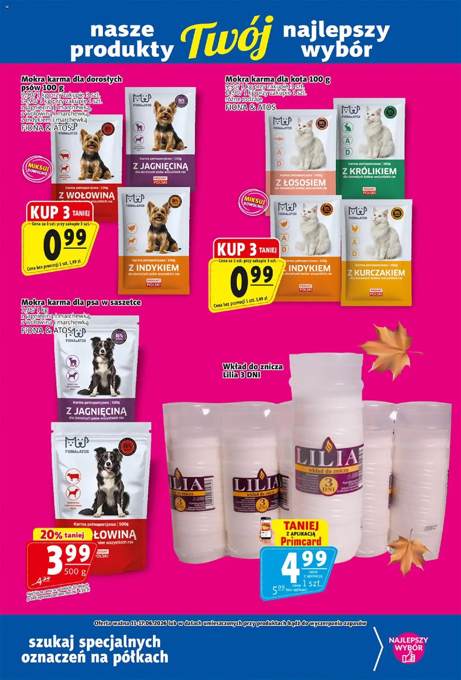 Prim Market gazetka od 11.06.2026 | Strona: 19 | Produkty: Jagnięcina, Karma dla kota, Karma dla psa, Wołowina