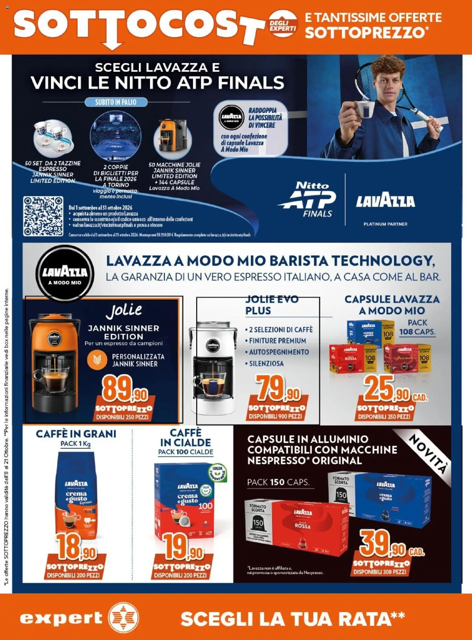 Volantino Expert del 08/10/2026 | Pagina: 32 | Prodotti: Crema, Cialde, Lavazza, Cialda
