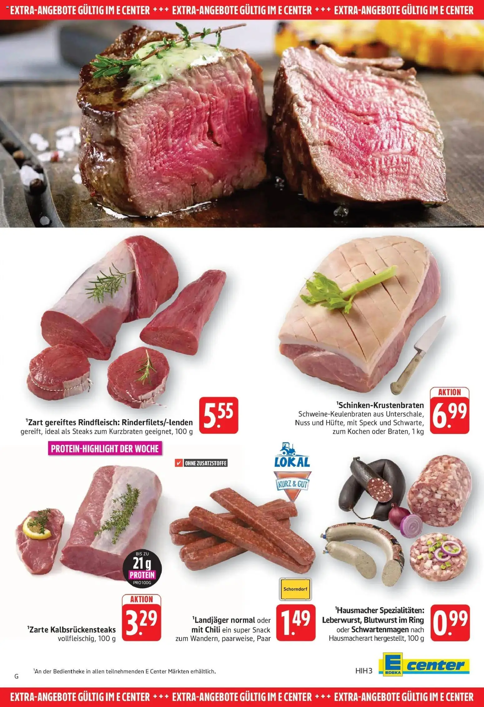 E center Prospekt Eislingen (ab 26.10.2026) zum Blättern | Seite: 23 | Produkte: Spezialitäten, Chili, Rindfleisch