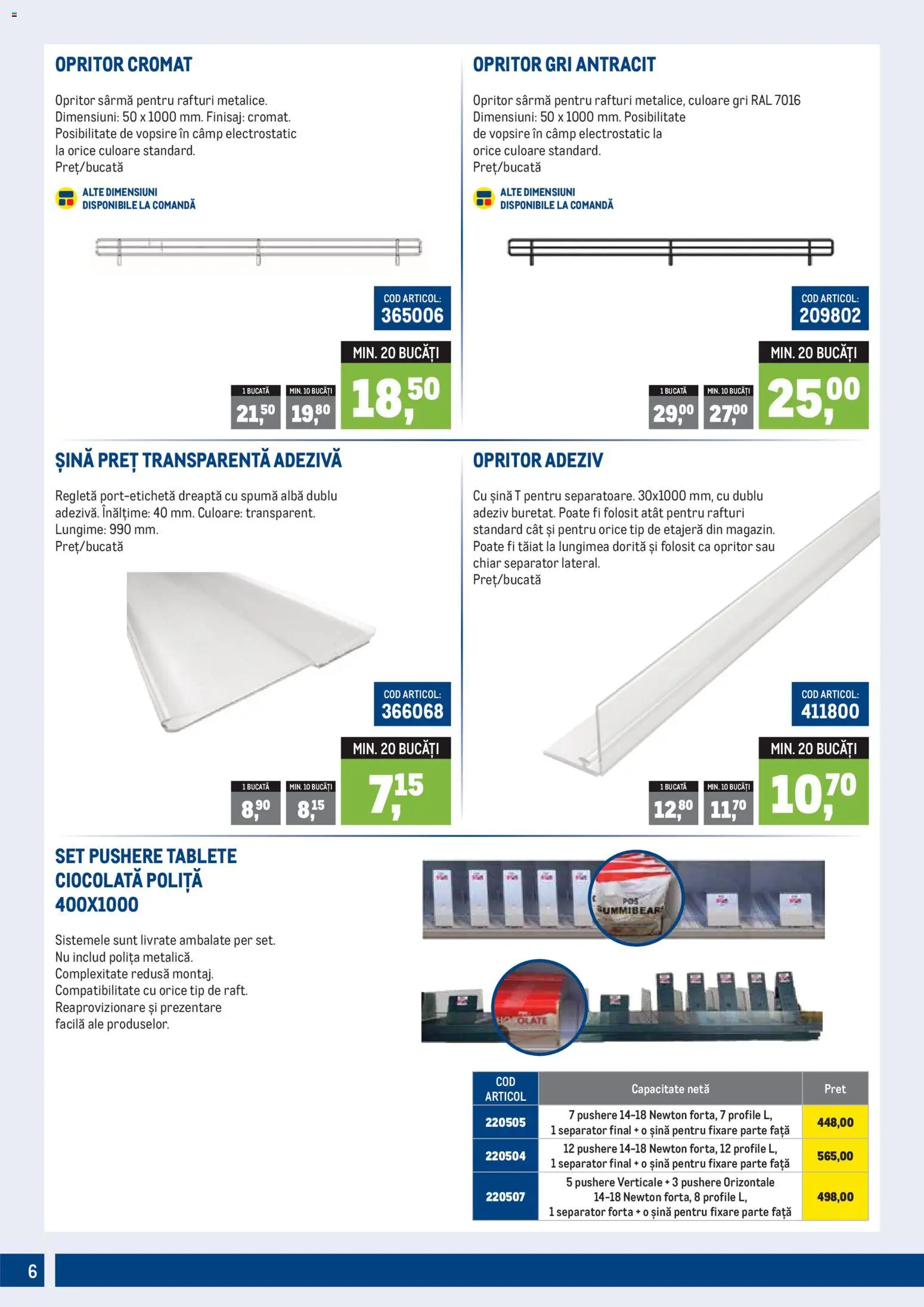 Noul catalog Metro – valabil de la 01.07.2026 | Pagină: 6 | Produse: Etajeră, Ciocolată, Adeziv