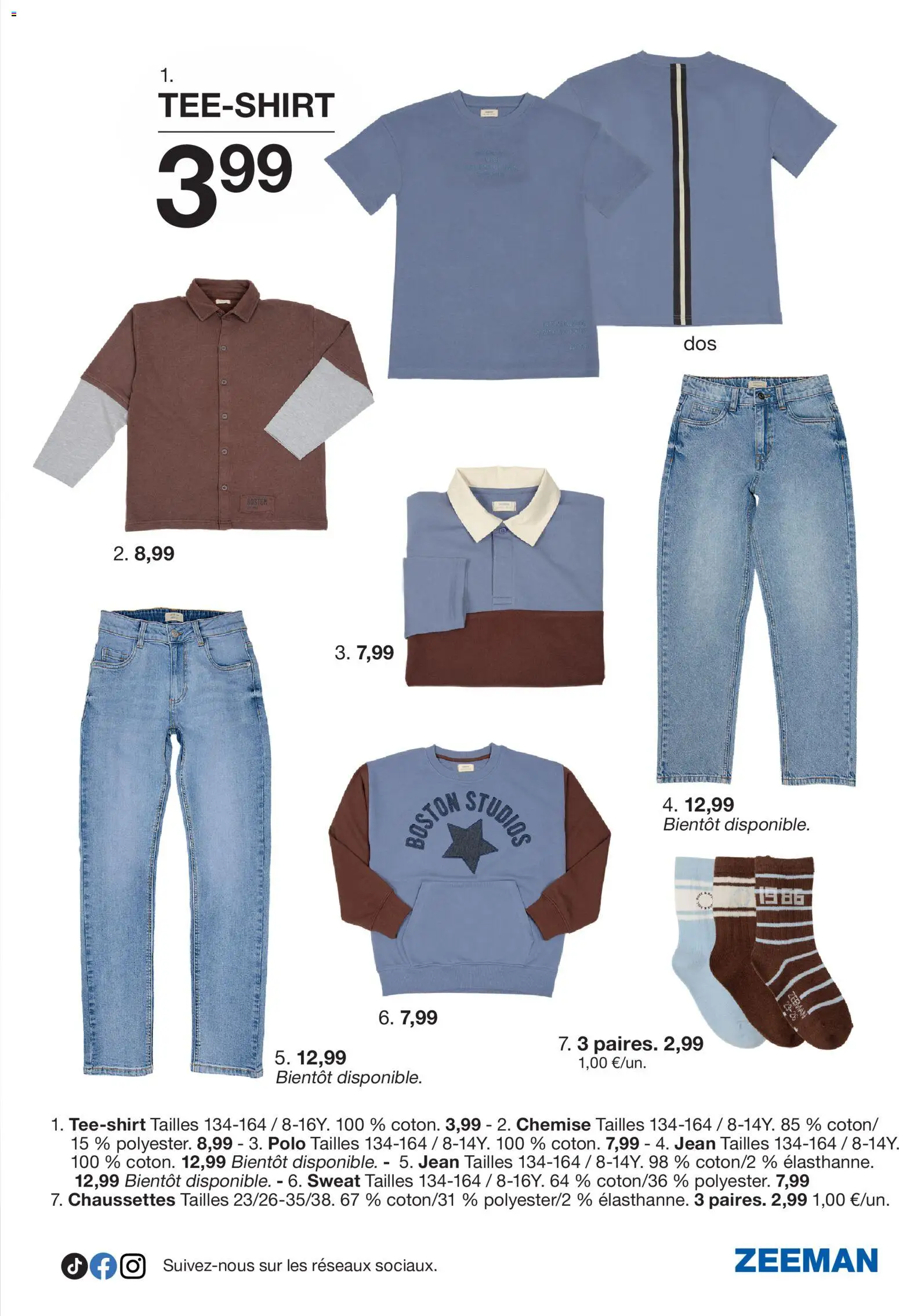 {H1} | Page: 21 | Produits: Polo, Jean, Chaussettes, Chemise