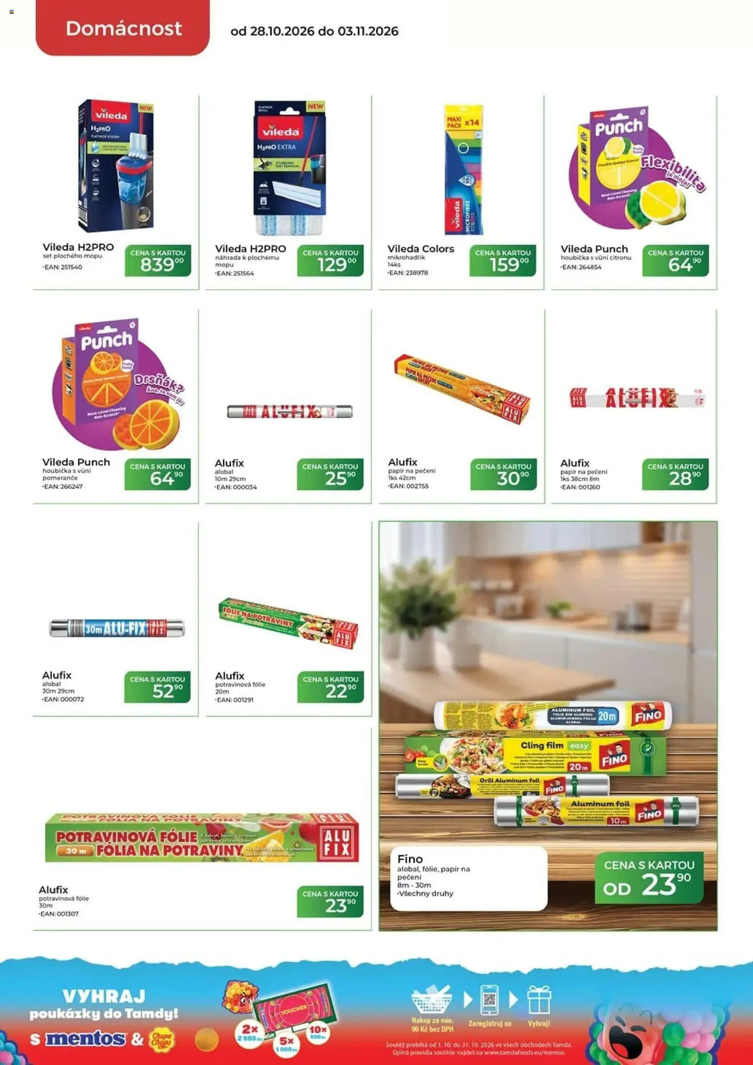 Tamda Foods leták od 28.10.2026 | Strana: 50 | Produkty: Houbička, Pomeranče, Potraviny, Potravinová folie
