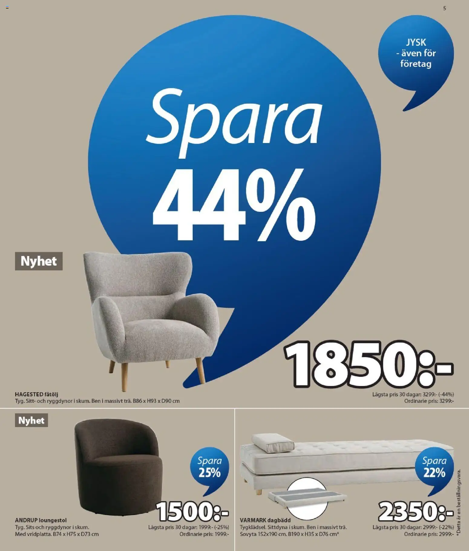 JYSK reklamblad aktuell från 24/08/2026 | Sida: 5