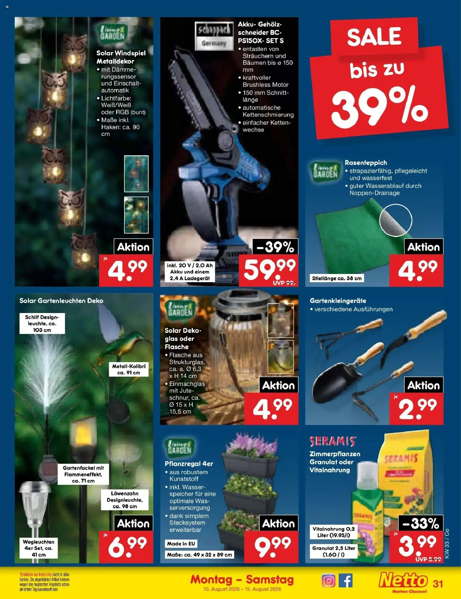 Netto Marken-Discount Prospekt Delitzsch – gültig ab 10.08.2026 | Seite: 45 | Produkte: Wasser, Ladegerät