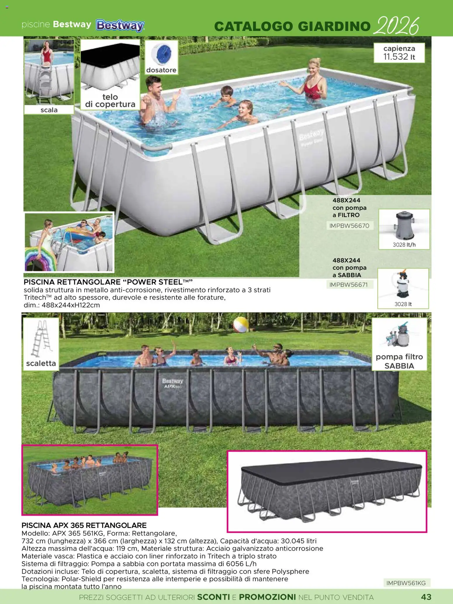Volantino La Prealpina del 08.06.2026 | Pagina: 4 | Prodotti: Scaletta, Piscina, Scala
