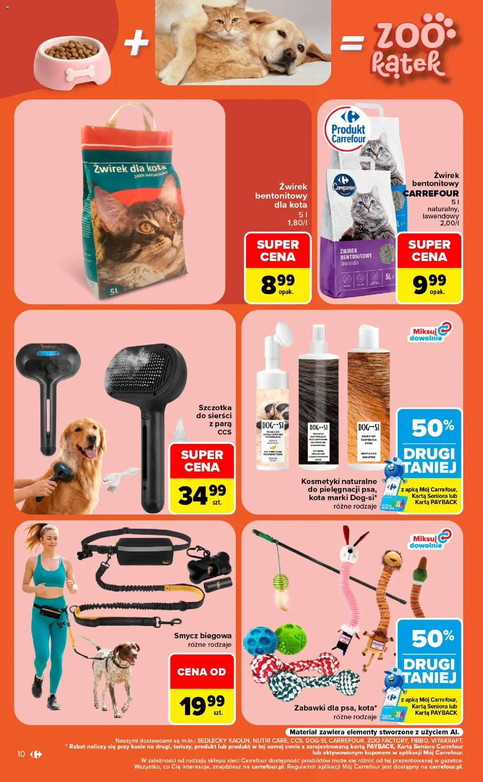 Carrefour gazetka - Same okazje od 24.08.2026 | Strona: 10 | Produkty: Karta, Żwirek dla kota, Żwirek bentonitowy, Lawenda
