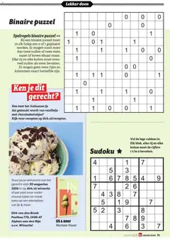Dirk folder - Lekker Doen - Voorbeeld van een folder van Dirk, geldig van 24-06-2026 | Pagina: 75 | Producten: Puzzel, Broek, Olasz felvágott