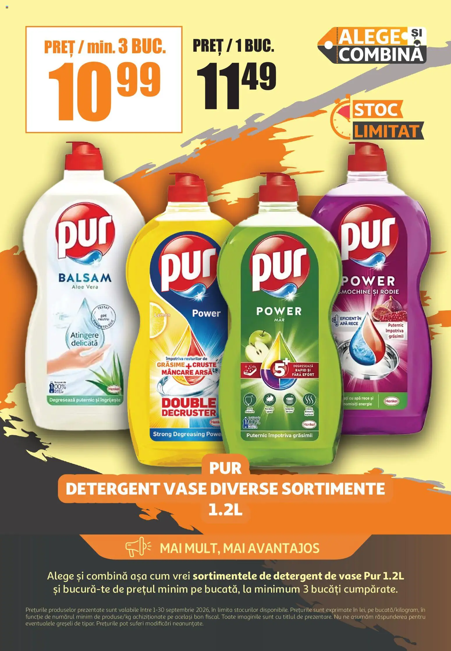 Noul catalog ATAC – valabil de la 01.09.2026 | Pagină: 6 | Produse: Detergent de vase, Vase, Balsam, Apă
