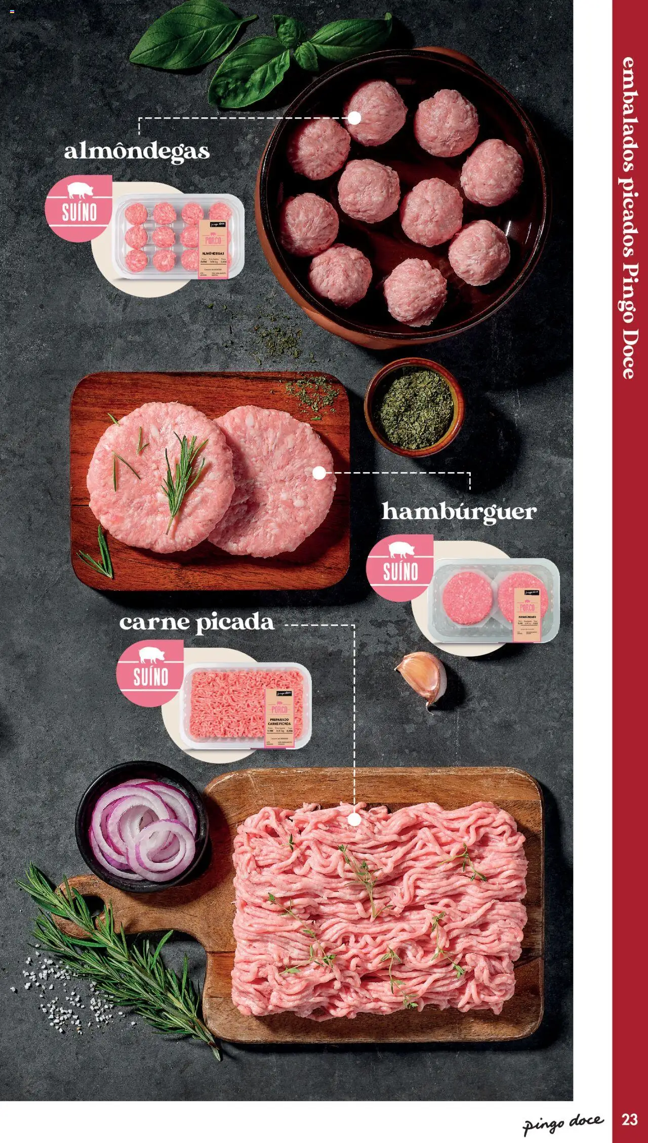 Pingo Doce - Catálogo-Talho │ válido de 20/05/2025 | Página: 23 | Produtos: Hambúrguer, Carne picada, Carne