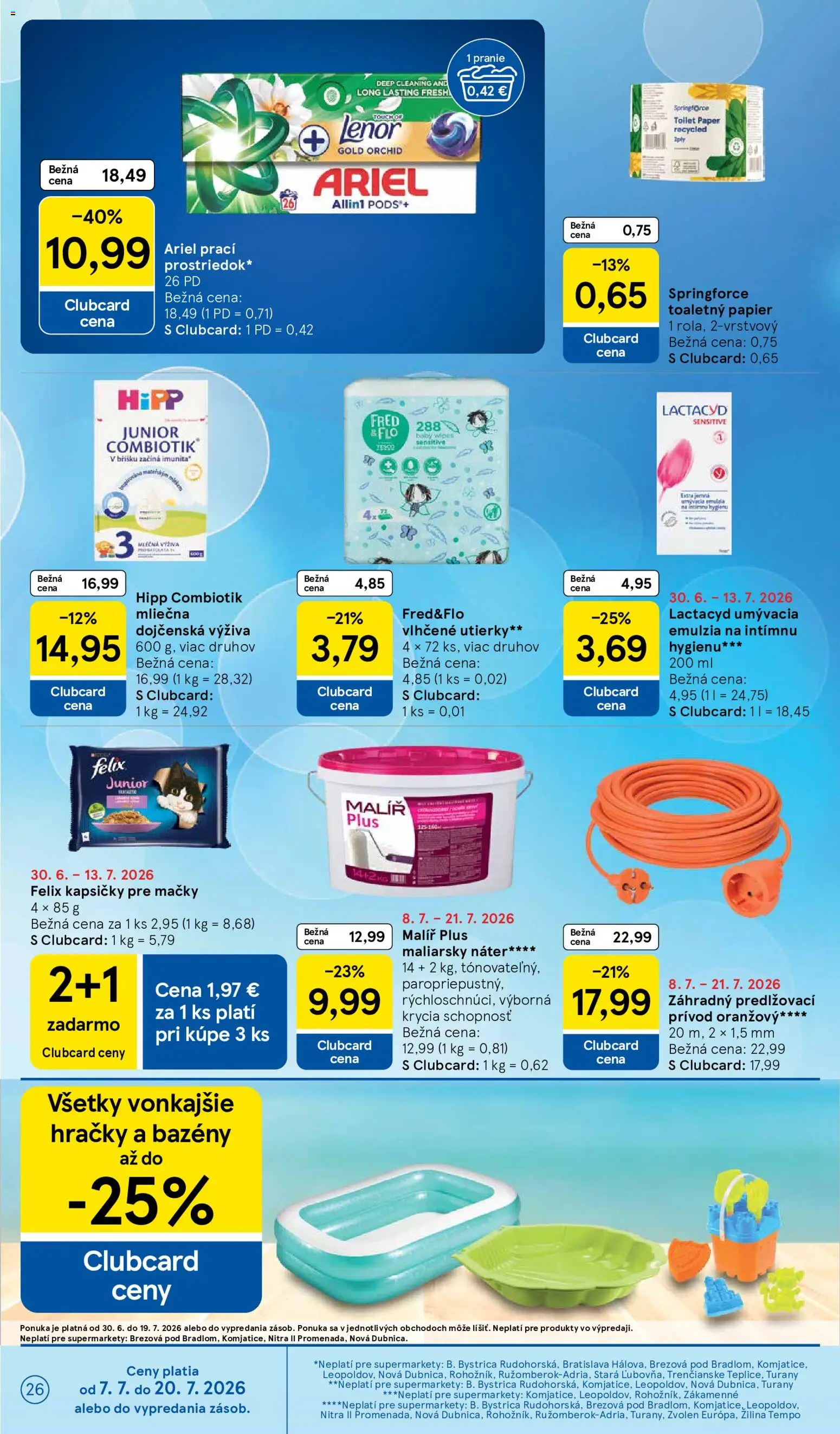 Nové Tesco akcie – leták je platný od 08.07.2026 | Strana: 26