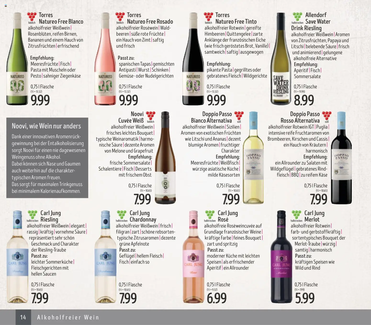 Edeka Struve Wein– und Spirituosen – gültig ab 14.11.2025 | Seite: 14 | Produkte: Himbeeren, Doppio Passo, Melone, Schinken