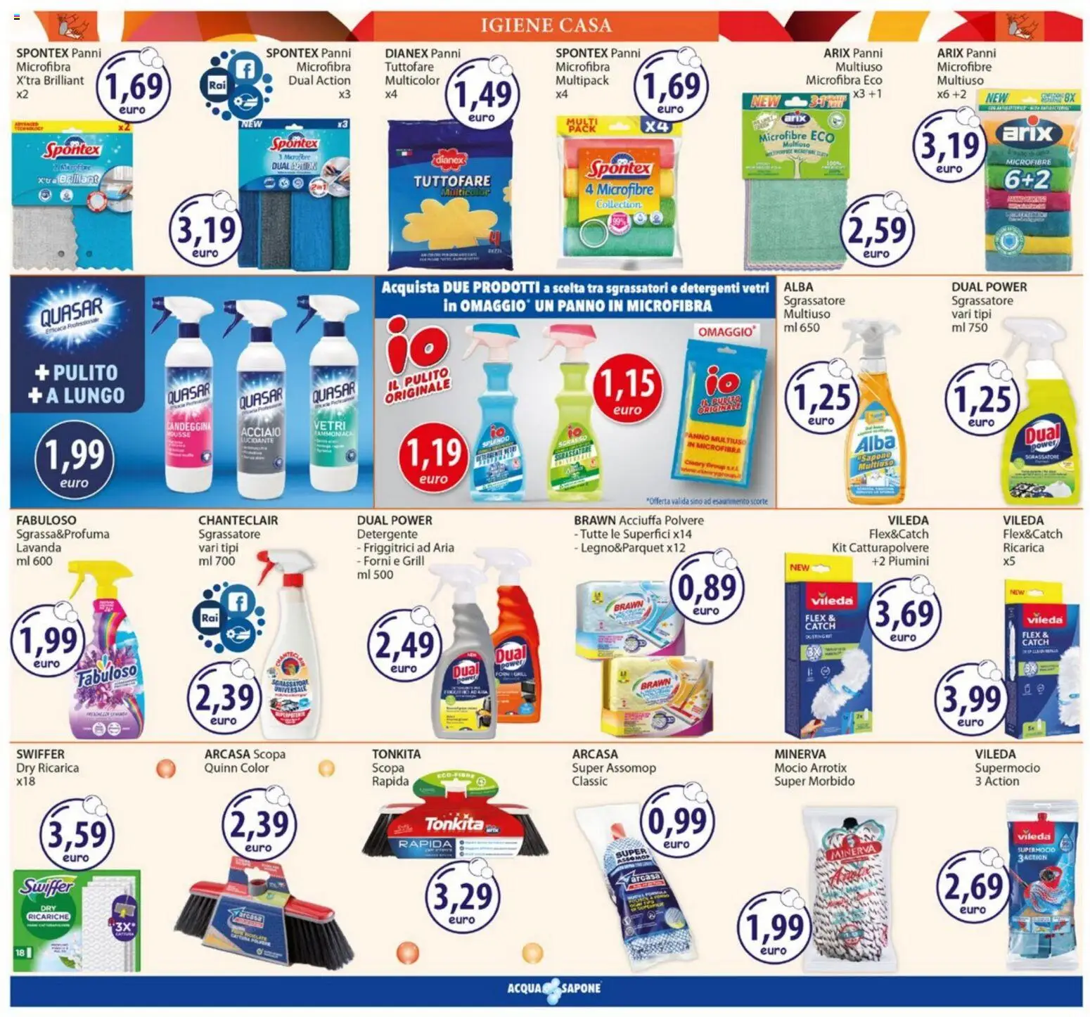Volantino Acqua e Sapone del 23.02.2026 | Pagina: 15 | Prodotti: Sapone, Detergente, Candeggina, Lavanda