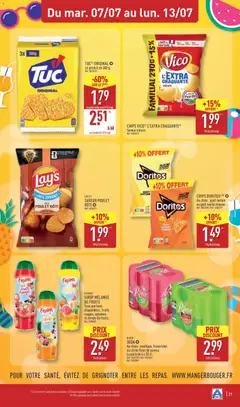 Aldi - Prévisualisation de CHIPS VICO® L'EXTRA CRAQUANTE*, Saveur nature. valide à partir de 07/07/2026 | Page: 23 | Produits: Salade, Fraise, Crackers, Kiwi