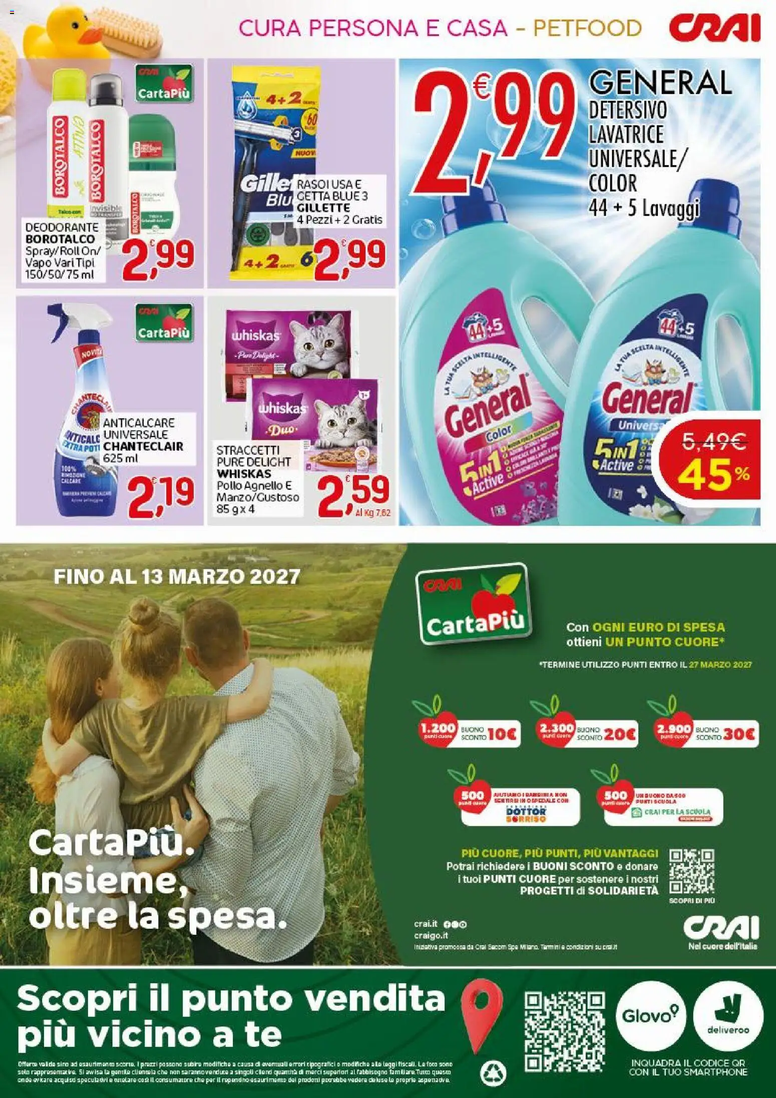 Volantino CRAI del 23/07/2026 | Pagina: 4 | Prodotti: Deodorante, Pollo, Tè, Smartphone