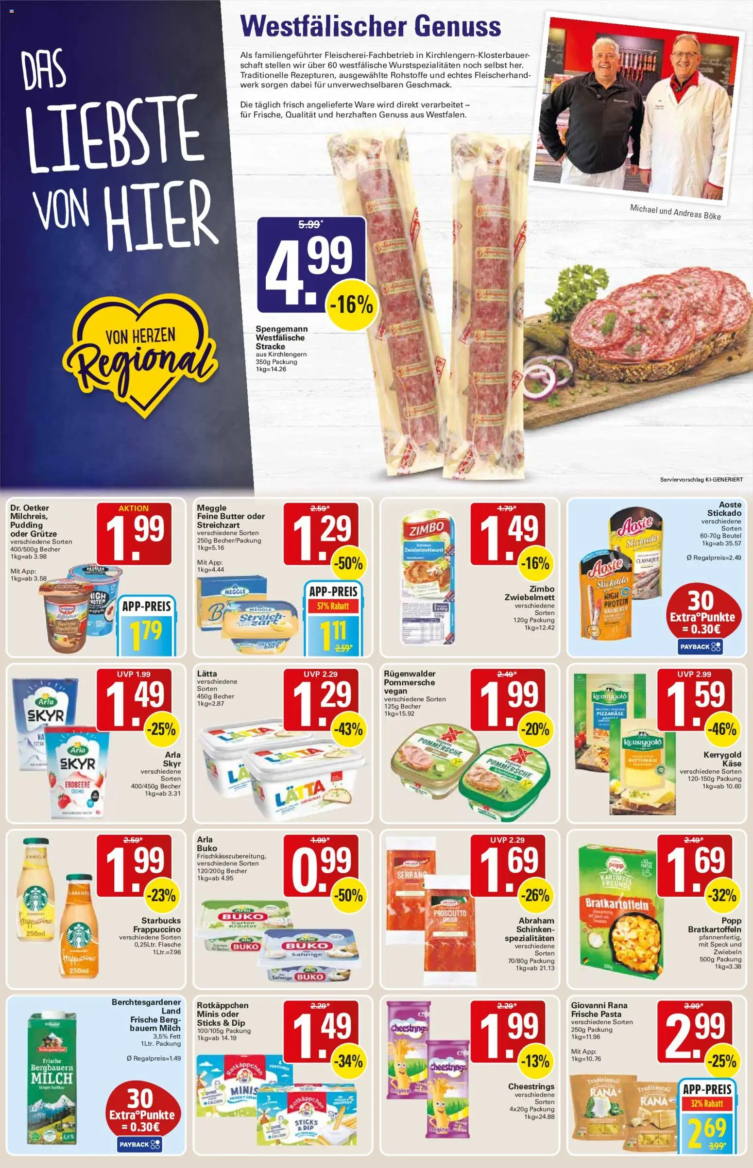 WEZ Prospekt – gültig ab 07.09.2026 | Seite: 9 | Produkte: Butter, Käse, Arla skyr, Lätta