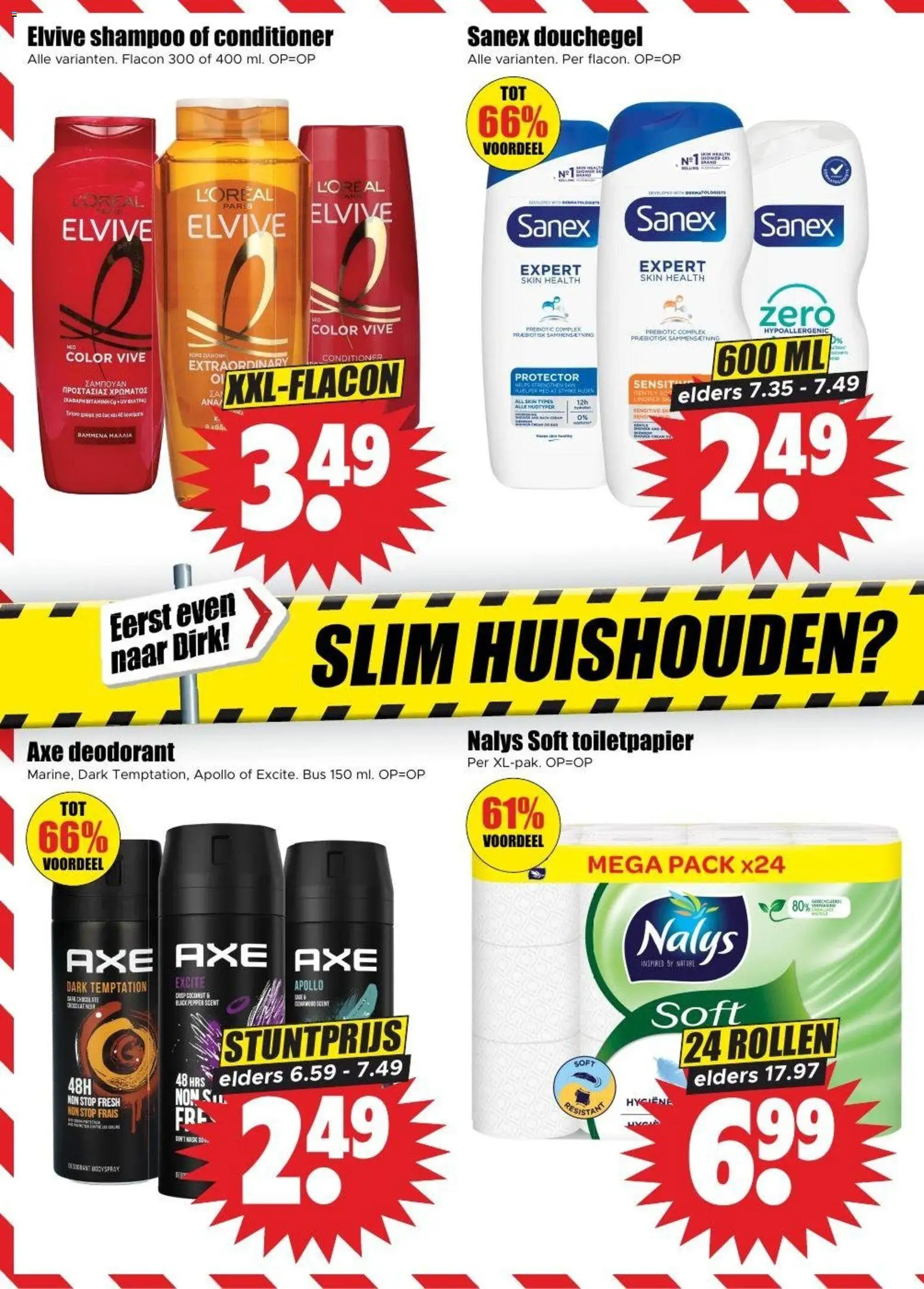 {H1} | Pagina: 18 | Producten: Toiletpapier, Shampoo, Conditioner, Deodorant