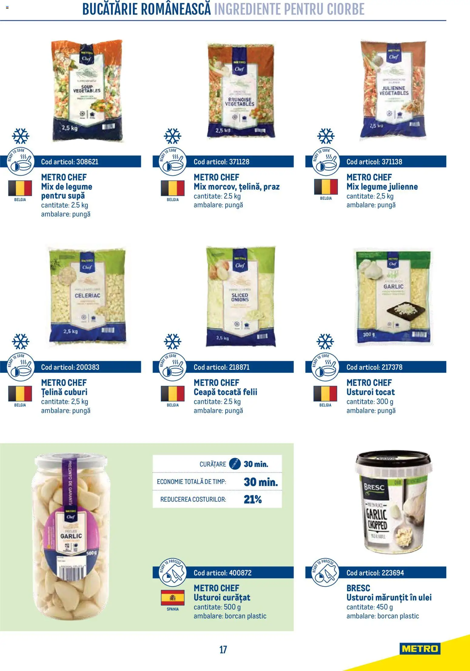 Noul catalog Metro – valabil de la 21.04.2026 | Pagină: 17 | Produse: Pungă, Bucătărie, Țelină, Usturoi