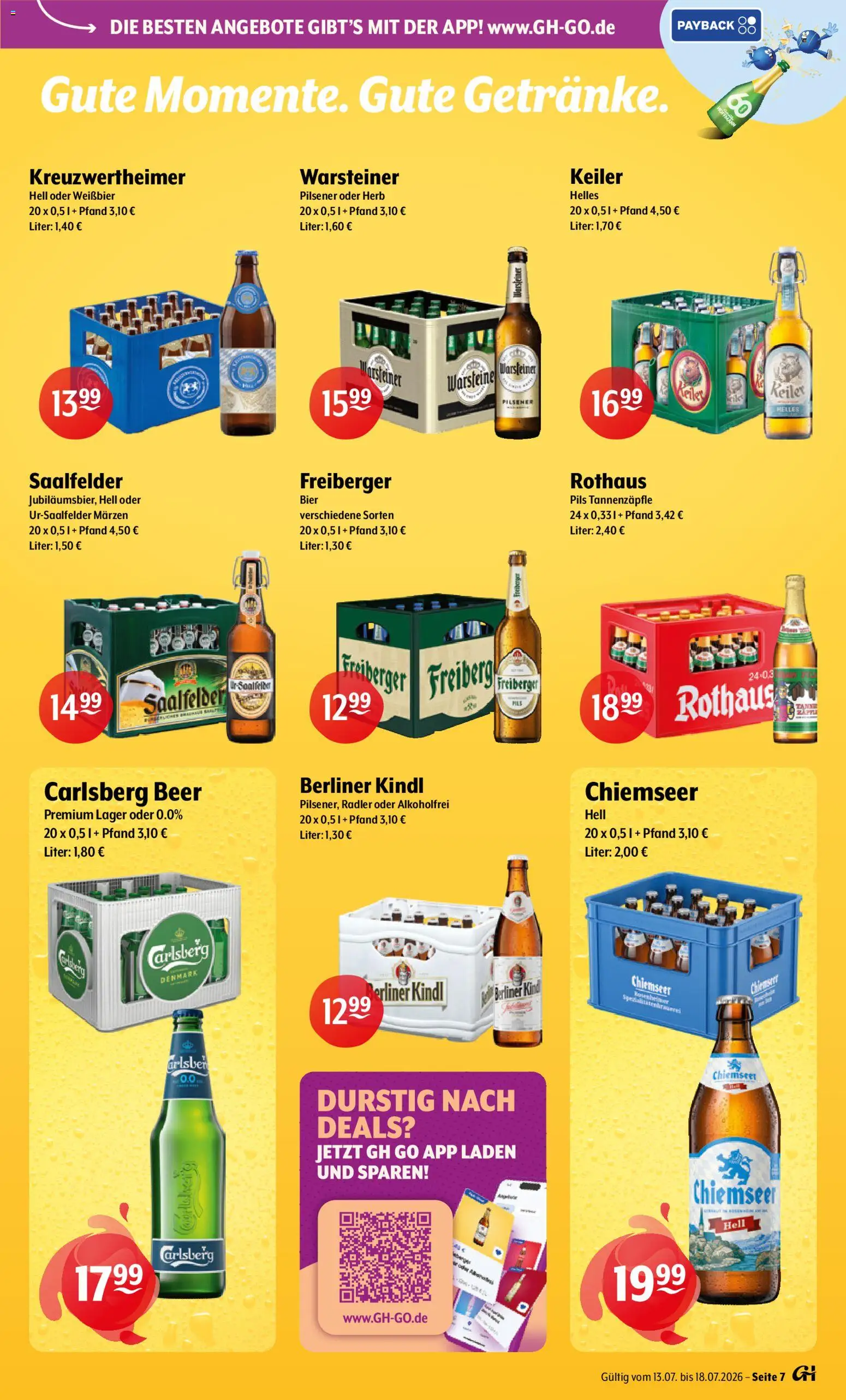 Getränke Hoffmann - Brandenburg – gültig ab 13.07.2026 | Seite: 7 | Produkte: Carlsberg, Bier, Pils, Radler