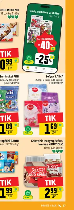 IKI leidinys galioja nuo 2026.07.27 | Puslapis: 73 | Prekių: Kremas, Guminukai