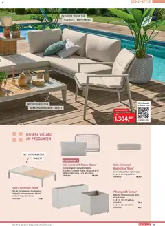 Bauhaus Freizeit im Garten ab 01.05.2026 gültig | Seite: 13 | Produkte: Kissen, Couchtisch