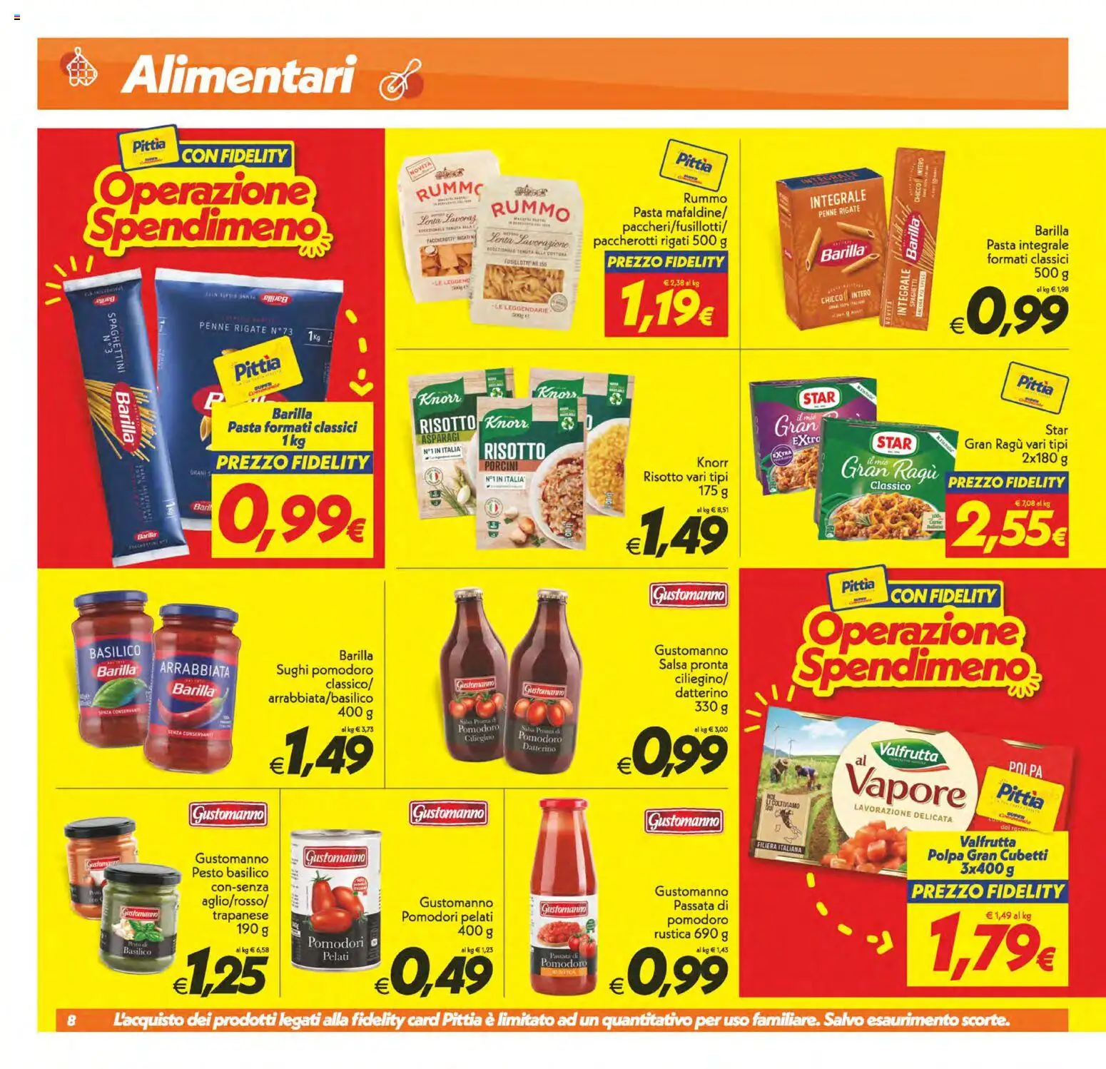 Volantino SuperConveniente del 28.04.2026 | Pagina: 8 | Prodotti: Salsa, Pomodoro, Pomodori, Passata di pomodoro
