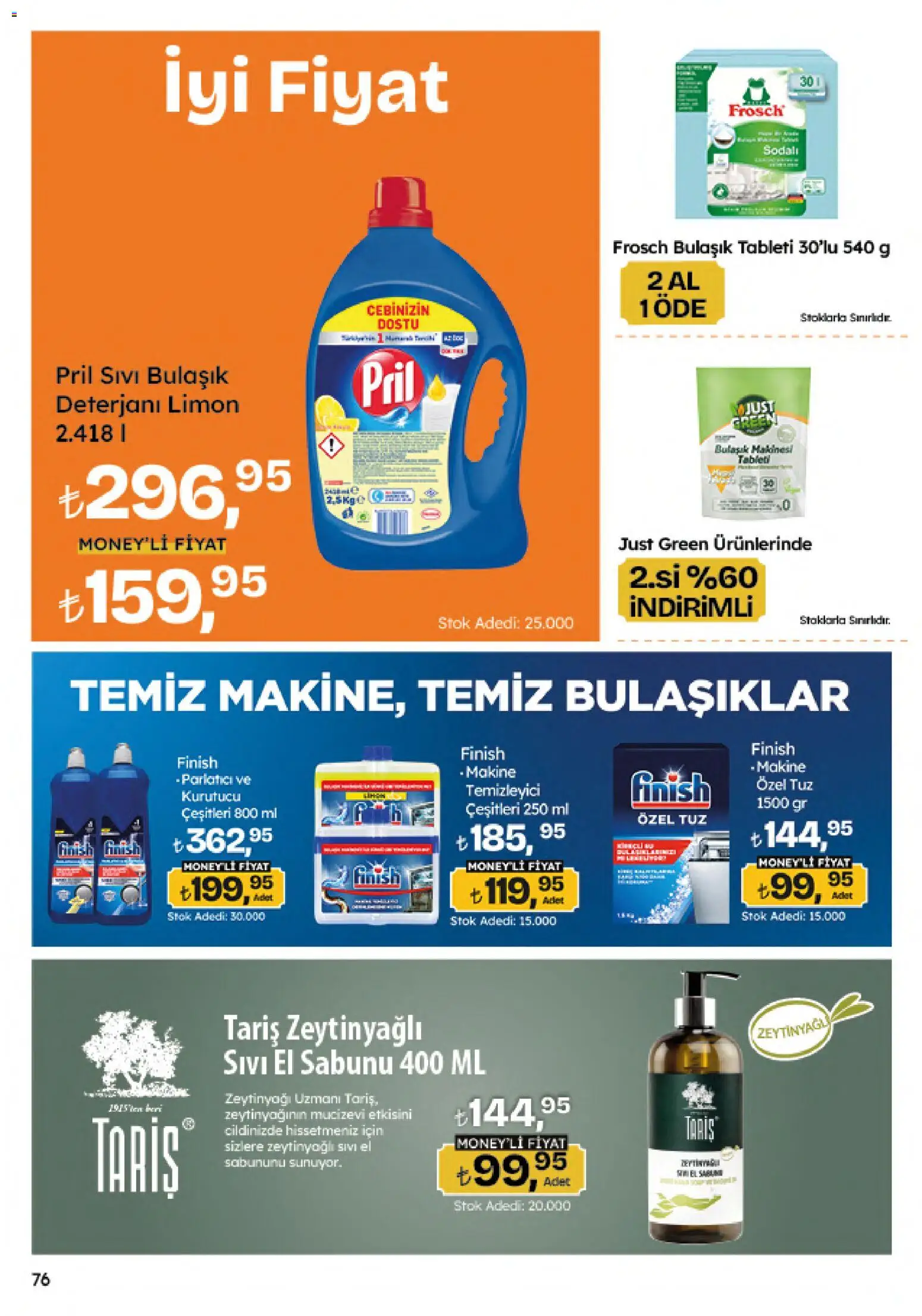 Migros Katalog - Migroskop - 09 Temmuz 2026 tarihinden itibaren geçerlidir | Sayfa: 76 | Ürünler: Parlatıcı, Tuz, Limon, Kurutucu