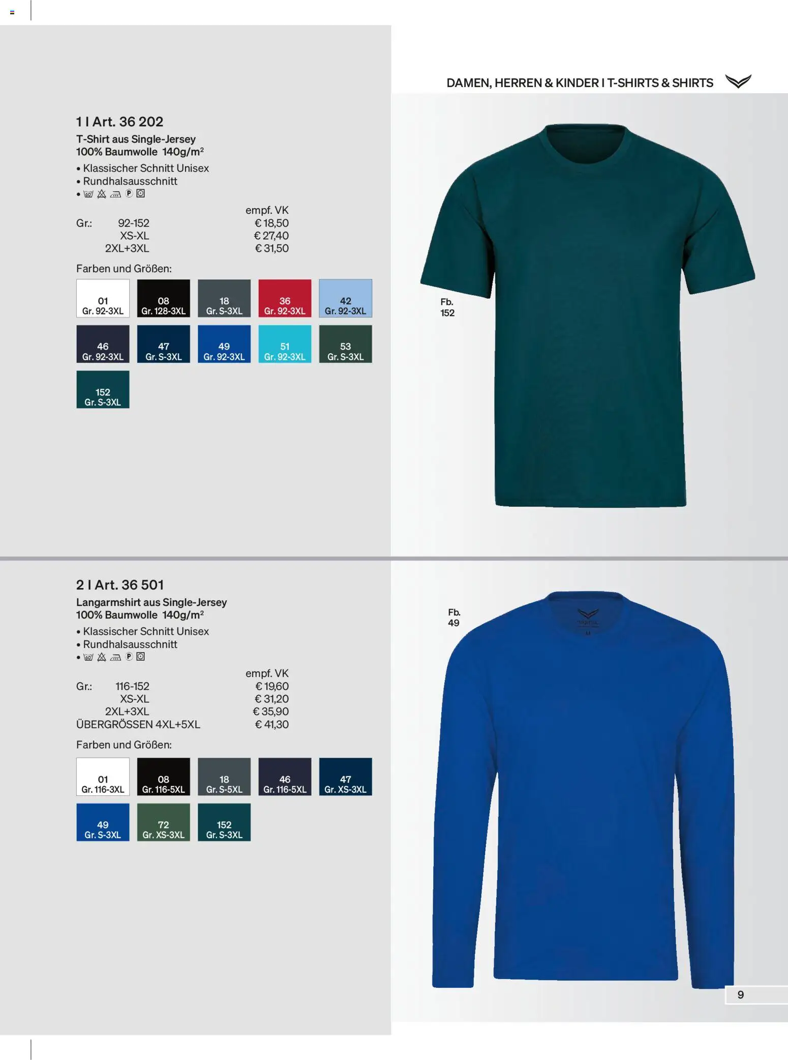 Trigema Prospekt – gültig ab 01.02.2026 | Seite: 9 | Produkte: Langarmshirt