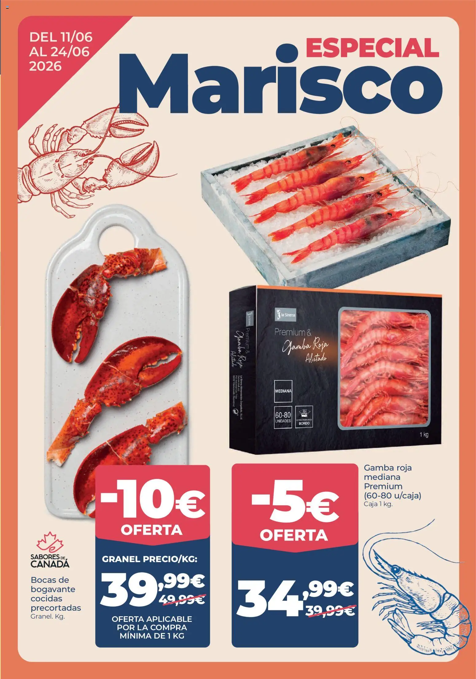 La Sirena folleto │ válido desde el 11.06.2026 | Página: 3 | Productos: Caja, Gamba