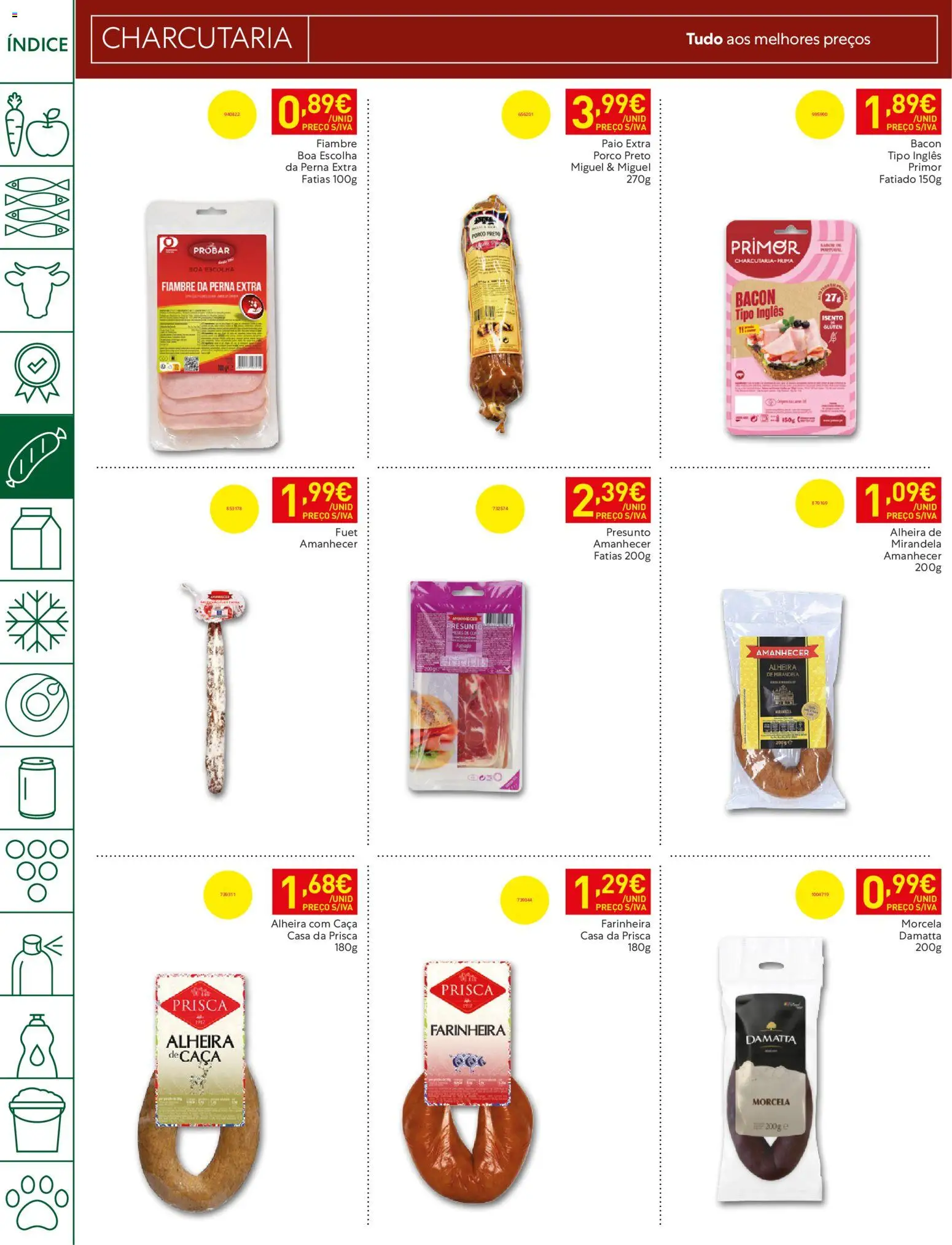 Recheio folheto Madeira │ válido de 16.06.2026 | Página: 12 | Produtos: Bacon, Primer, Presunto, Alheira