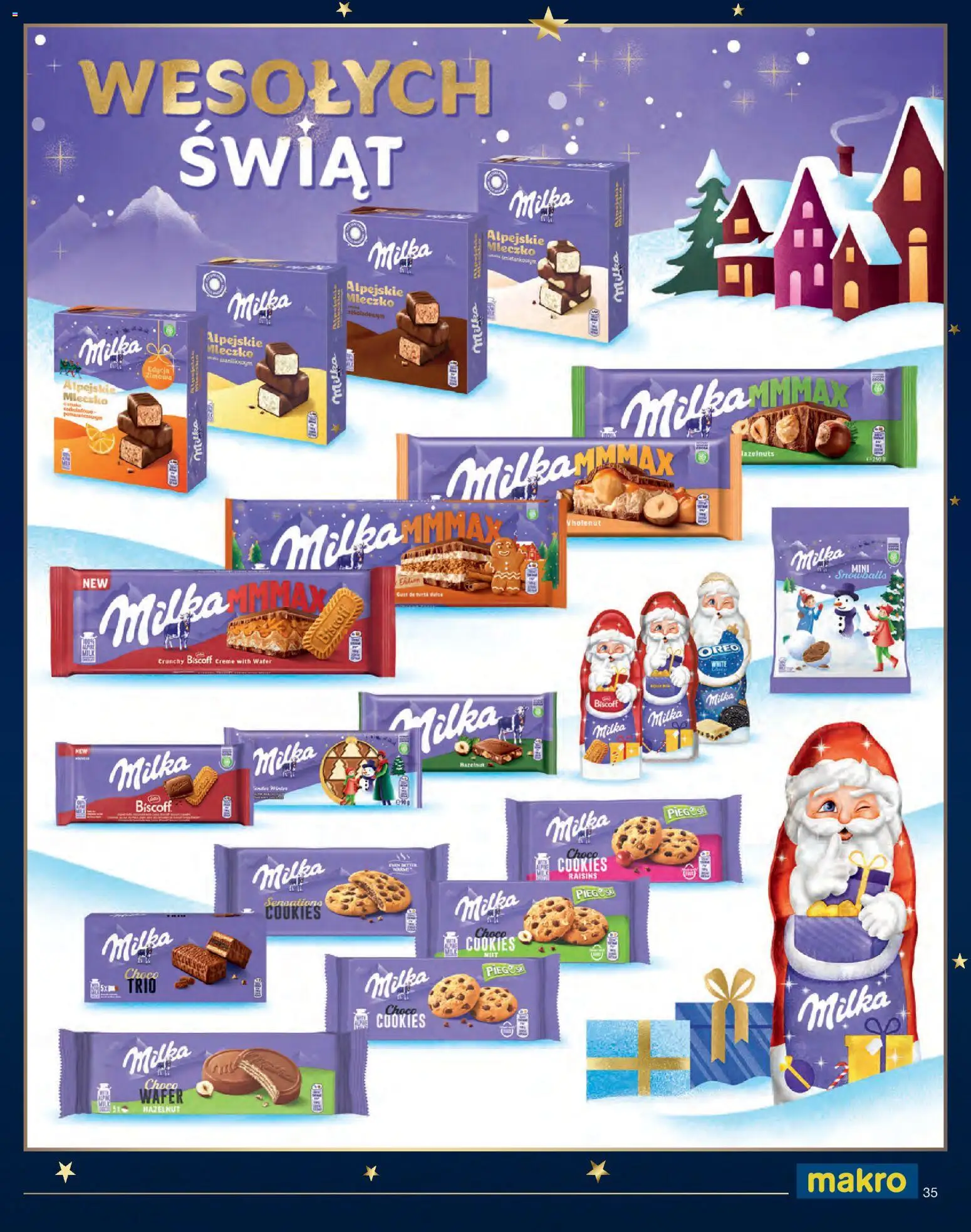 Makro gazetka - Świat prezentów od 01.11.2026 | Strona: 35 | Produkty: Oreo, Milka, Milka choco wafer
