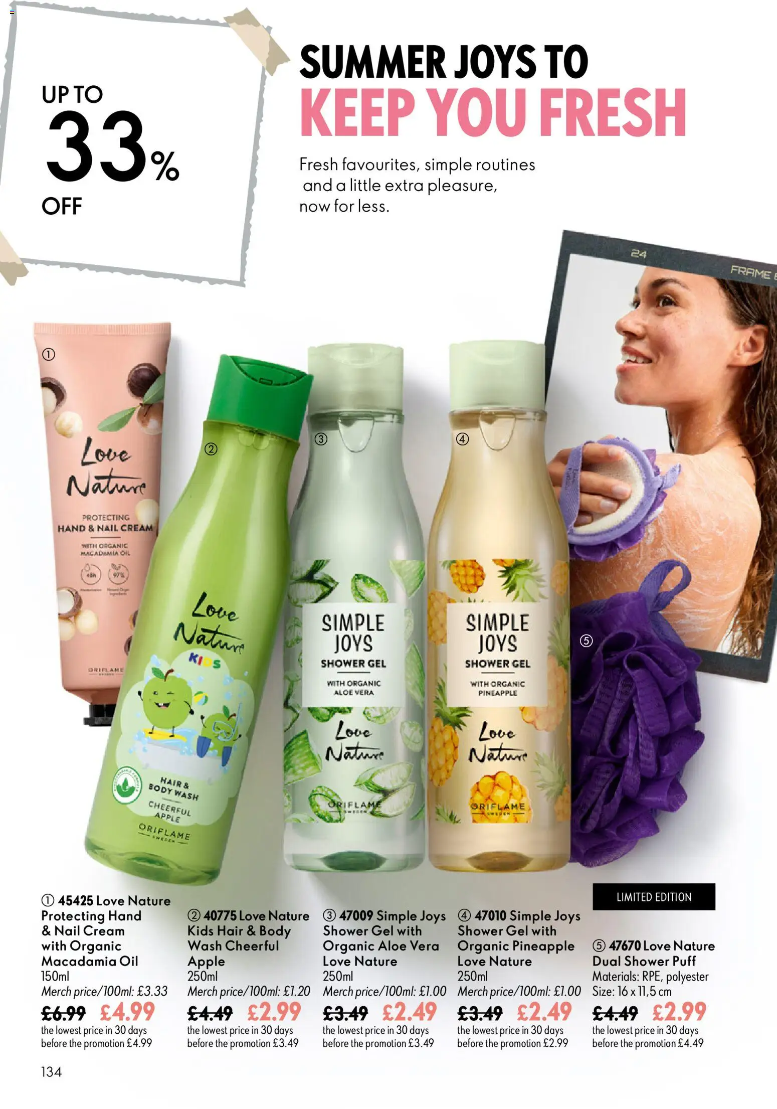 {H1} | Page: 134 | Products: Shower, Apple, Oil, Cream