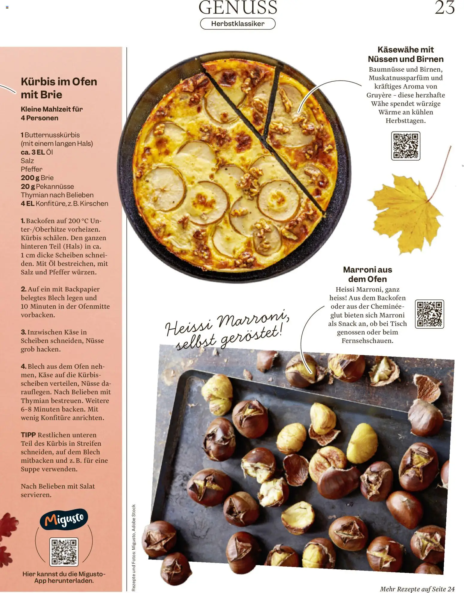 Migros aktionen Magazin – gültig ab 30.09.2026 | Seite: 23 | Produkte: Pekannüsse, Kirschen, Öl, Salat