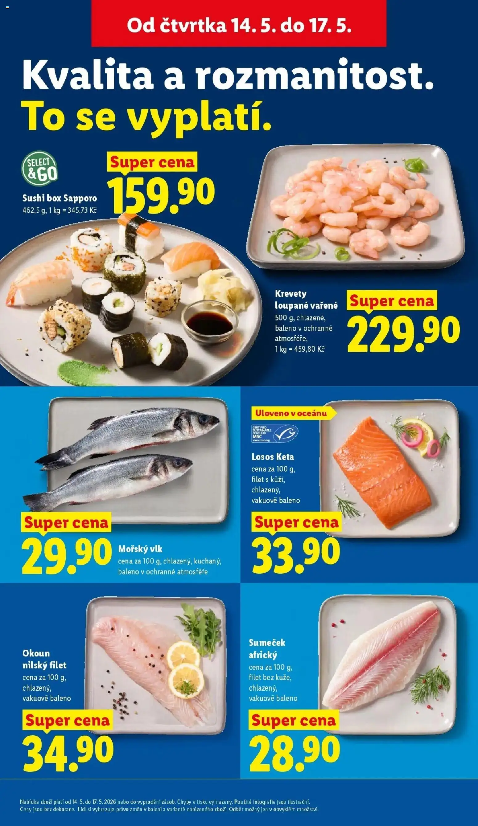 Lidl aktuální leták od 14.05.2026 | Strana: 13 | Produkty: Box, Sushi box, Sushi, Krevety
