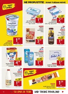Konzum HR akciós újság - amely érvényes a következő dátumtól: 2026.08.04. | Oldal: 14 | Termékek: Protein, Pizza, Lasagne