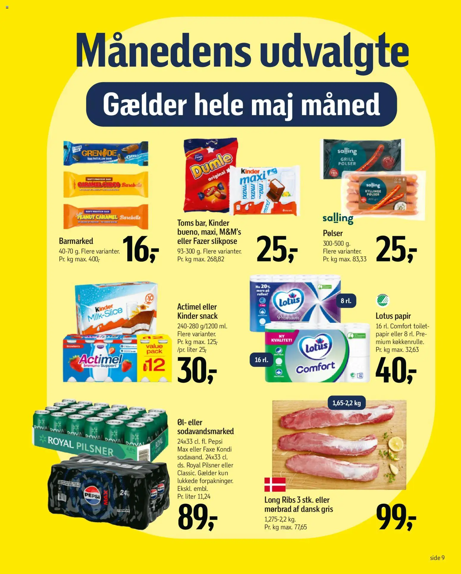 Føtex tilbudsavis – gyldig fra 15.05.2026 | Side: 7 | Produkter: Pølser, Ribs, Toilet, Faxe Kondi