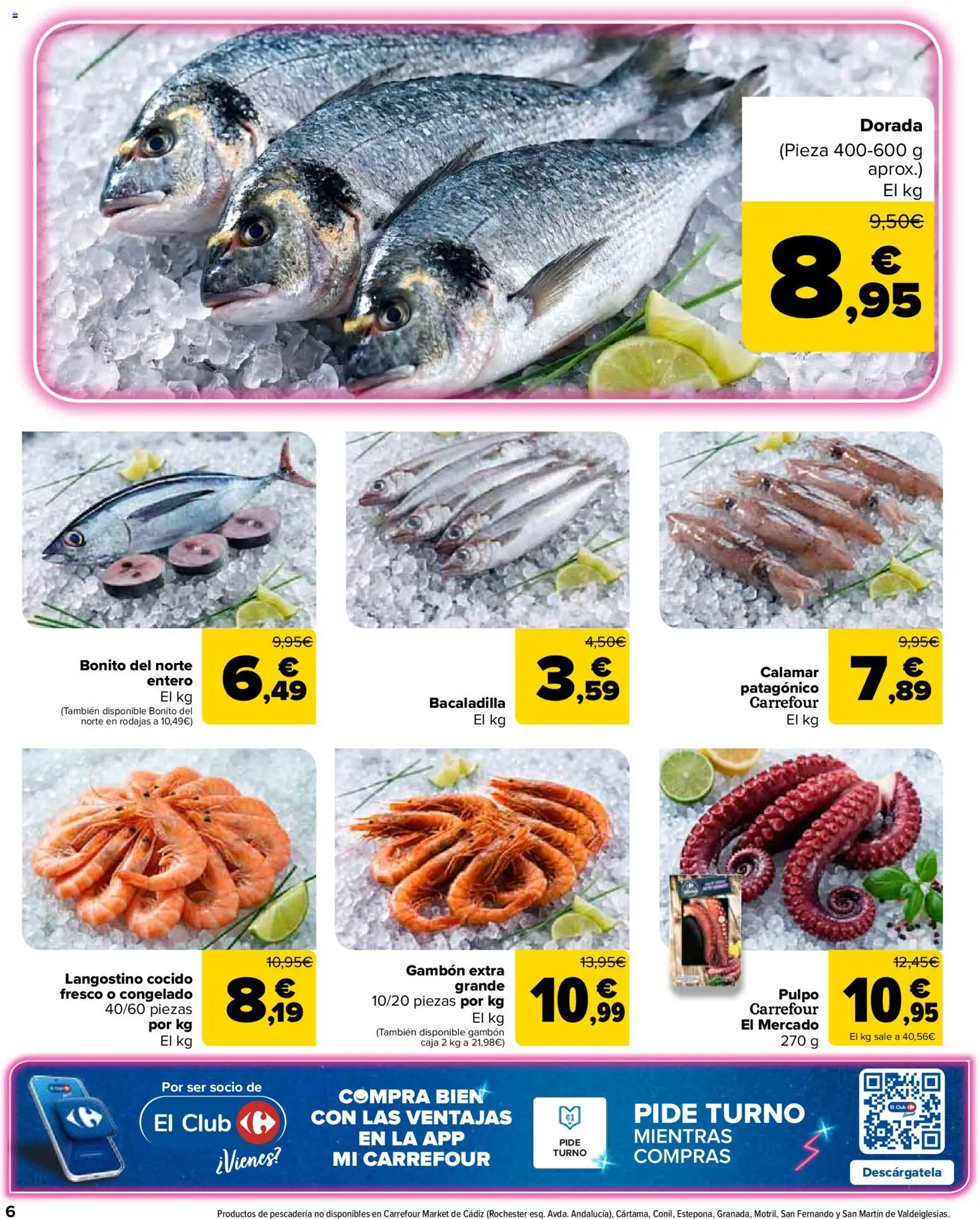 Carrefour Market folleto │ válido desde el 28/07/2026 | Página: 6 | Productos: Caja, Langostino