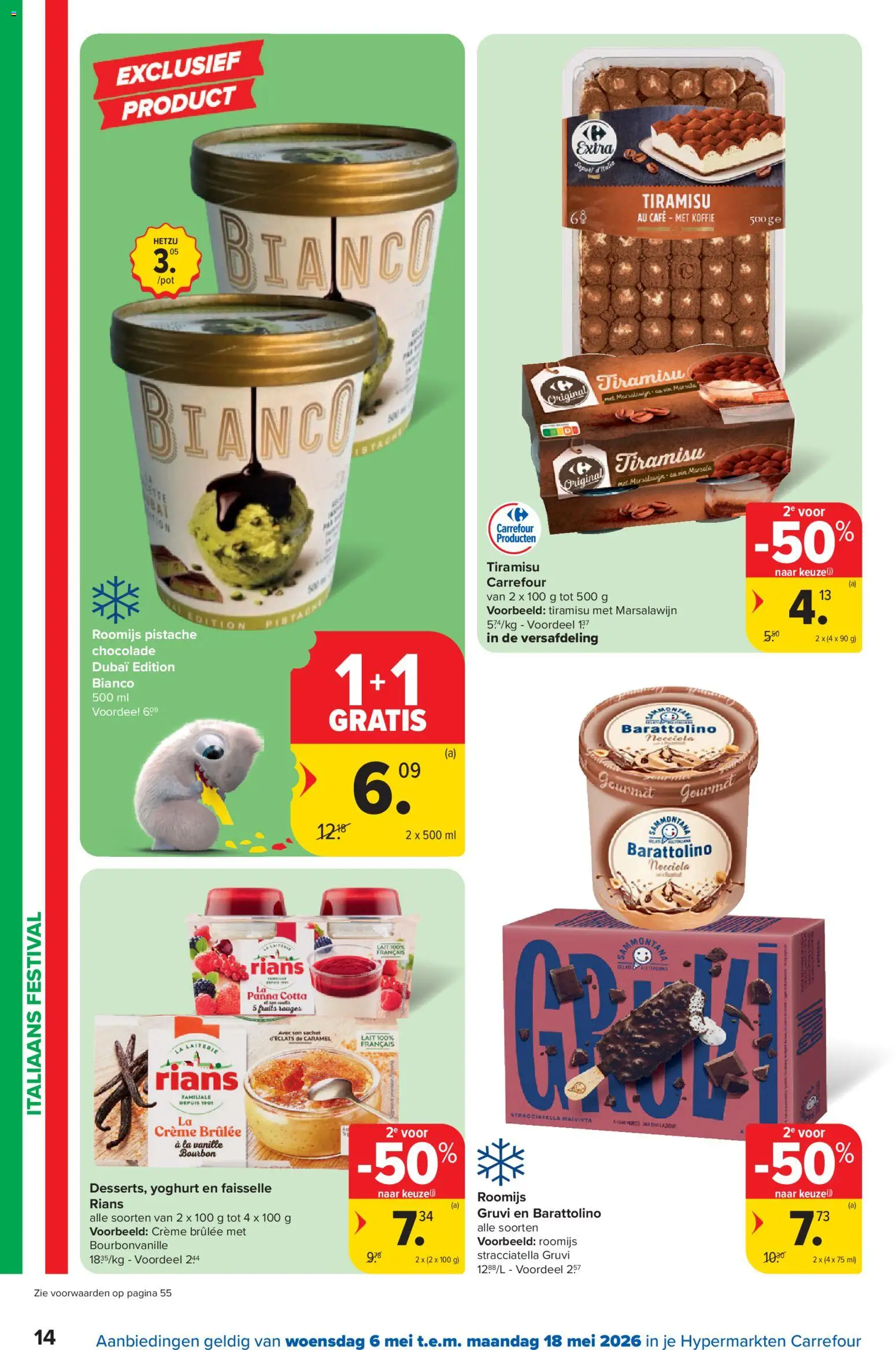 {H1} | Pagina: 14 | Producten: La, Crème, Yoghurt, Chocolade