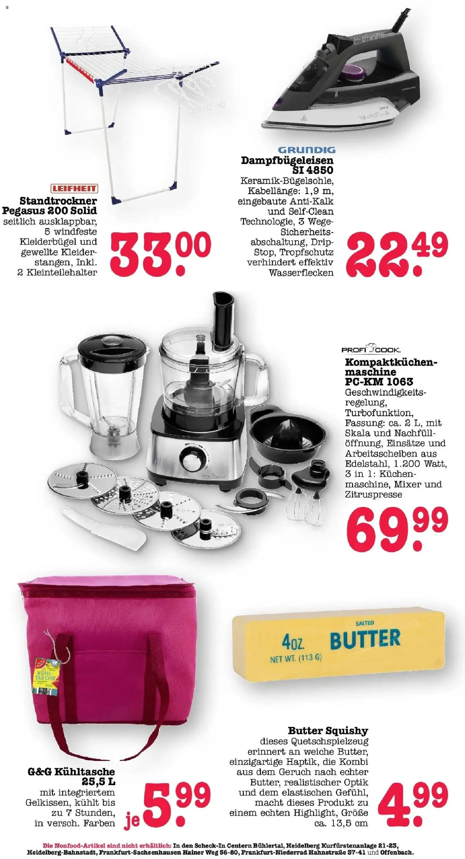 E center Prospekt Sinzheim – gültig ab 13.07.2026 | Seite: 67 | Produkte: Tasche, Mixer, Kleiderbügel, Kuchen