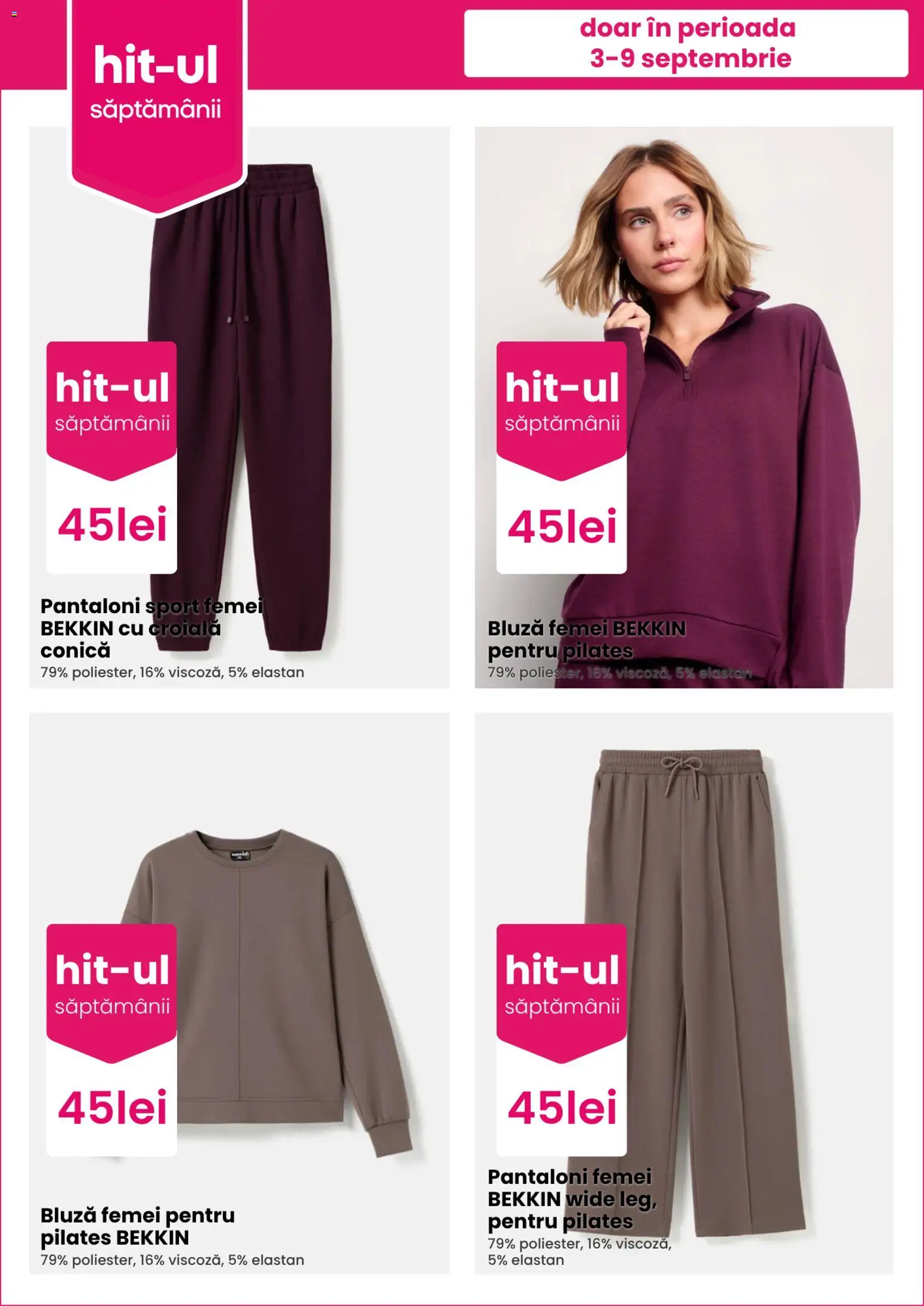 Noul catalog Pepco – valabil de la 03.09.2026 | Pagină: 2 | Produse: Sport, Bluză, Pantaloni