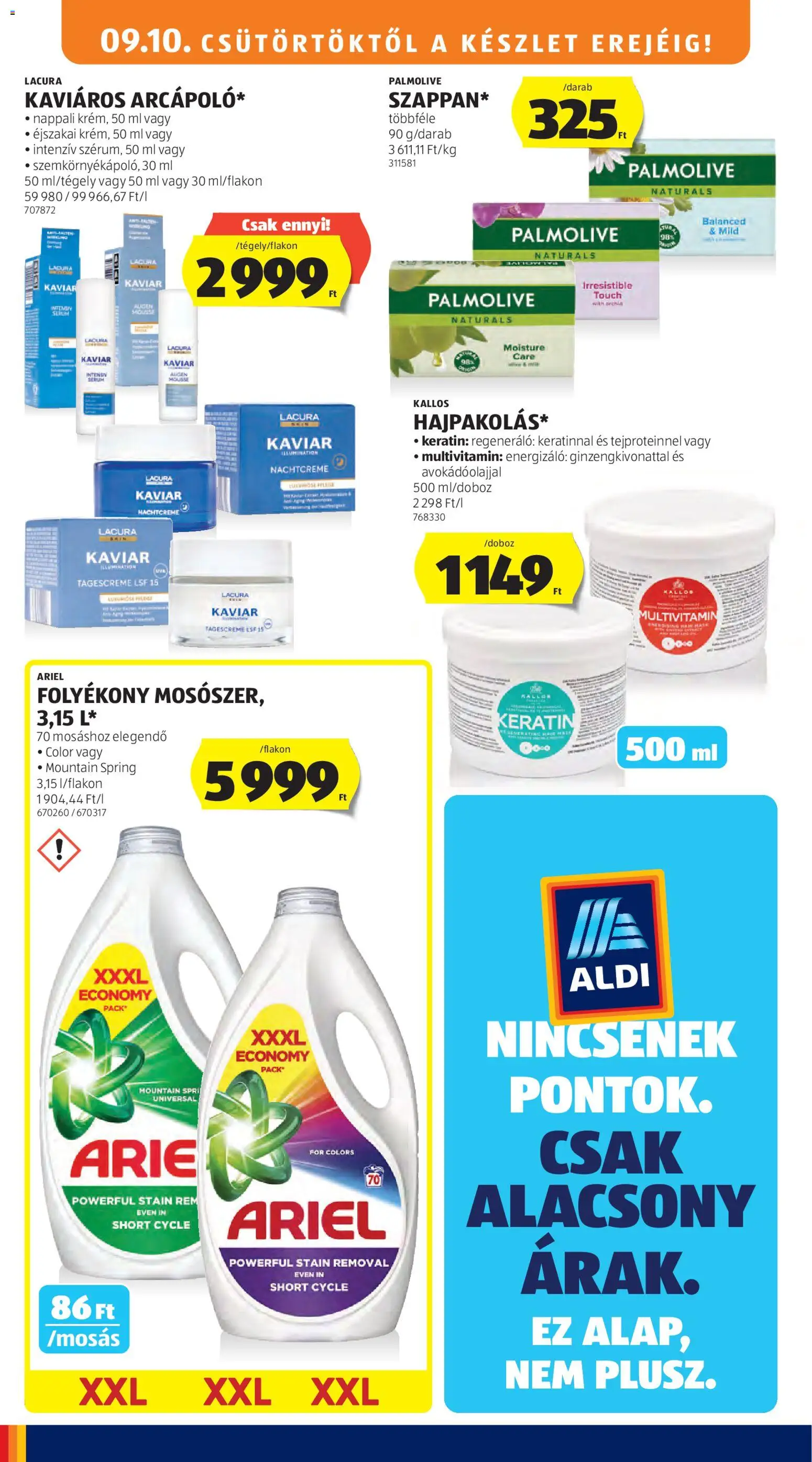 Aldi akciós ujság - amely érvényes a következő dátumtól: 2026.09.10. | Oldal: 22