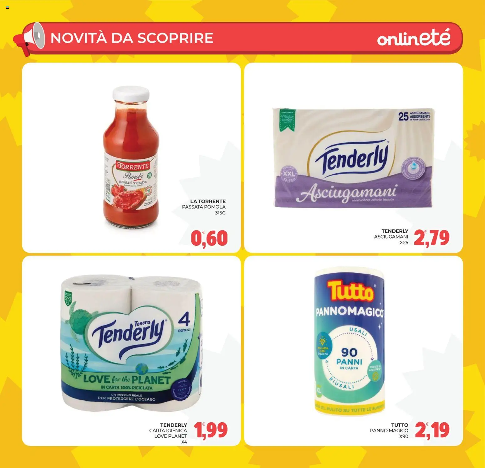 Volantino Eté del 22/09/2026 | Pagina: 15 | Prodotti: Carta igienica, Lavatrice, Passata di pomodoro, Assorbenti