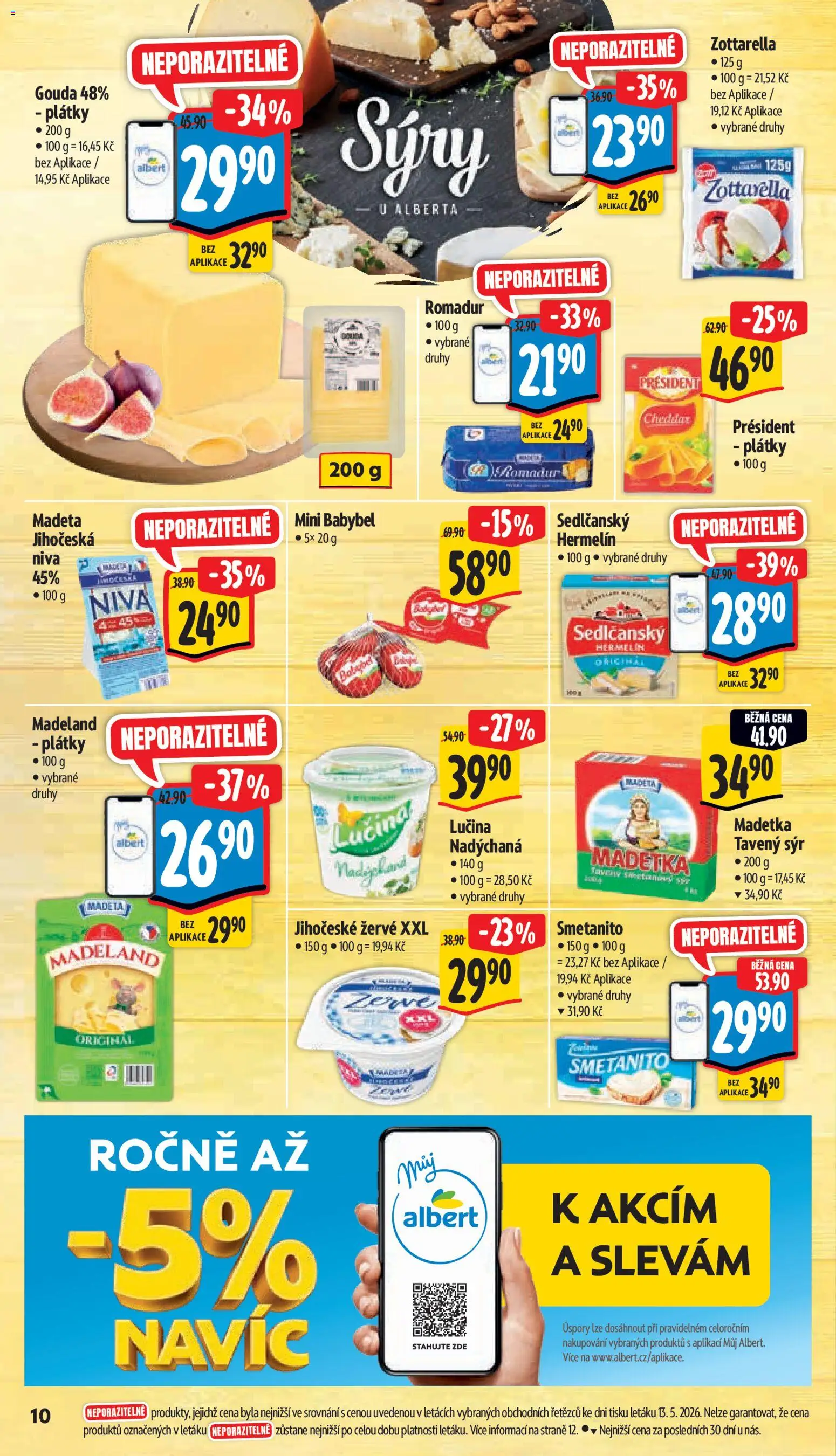 Albert leták - Hypermarket od 20.05.2026 | Strana: 16 | Produkty: Gouda, Lučina, Romadur, Niva