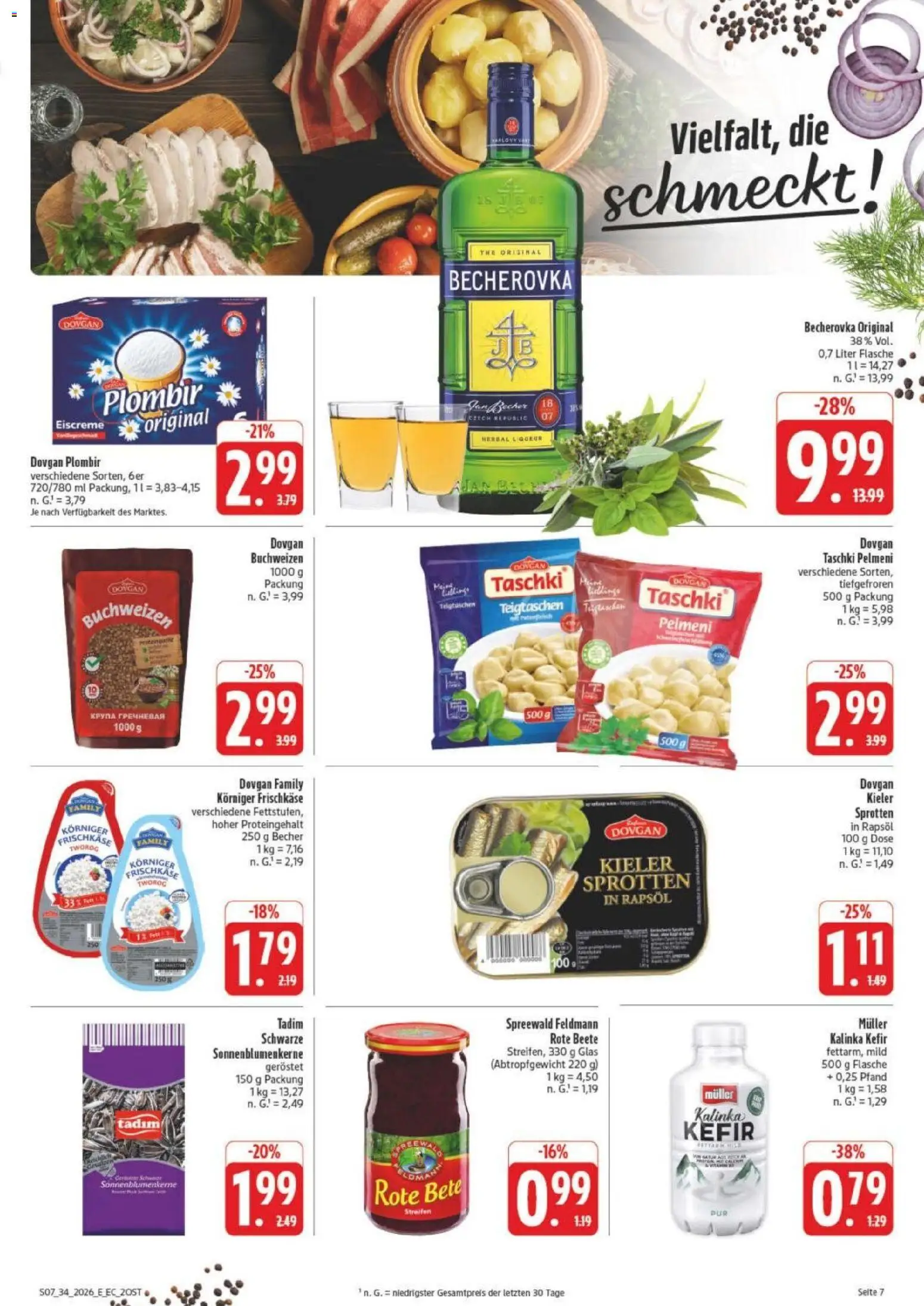 Edeka Prospekt Leipzig – gültig ab 17.08.2026 | Seite: 11 | Produkte: Kefir, Rapsöl, Eiscreme, Frischkase