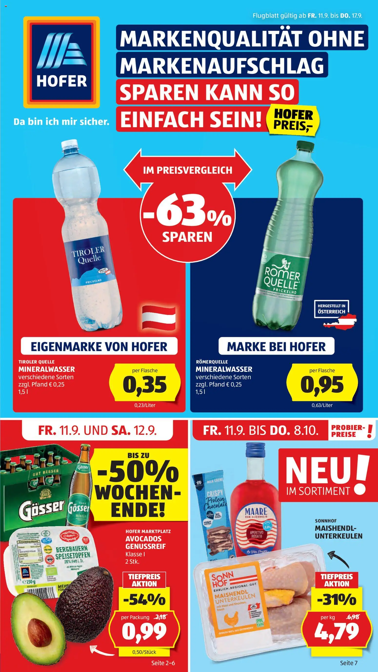 Hofer Flugblatt gültig ab 11.09.2026 | Seite: 1