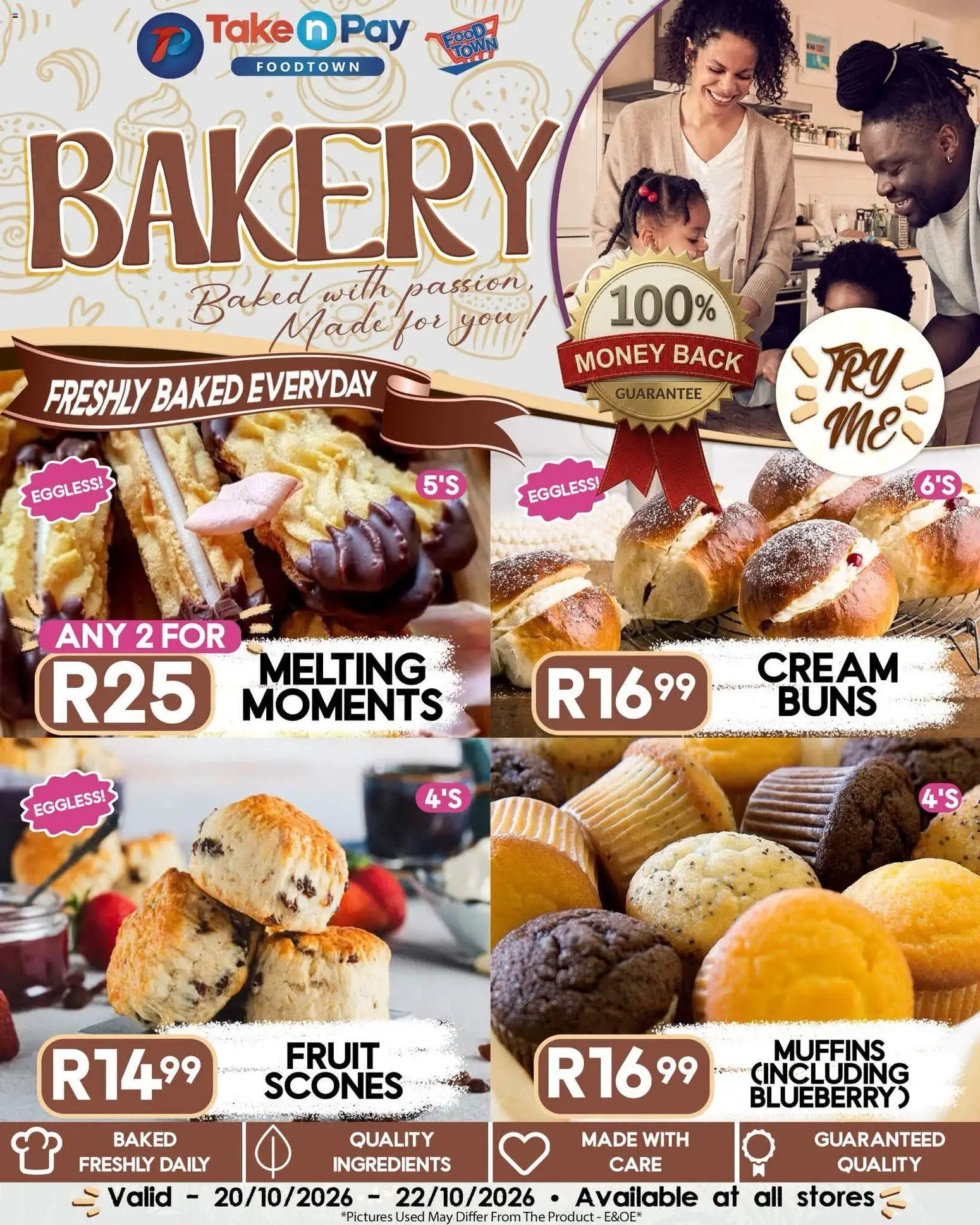 New Take n Pay catalogue – valid from 20/10/2026 | Page: 12 | Products: Muffins, Buns, Cream, Fruit